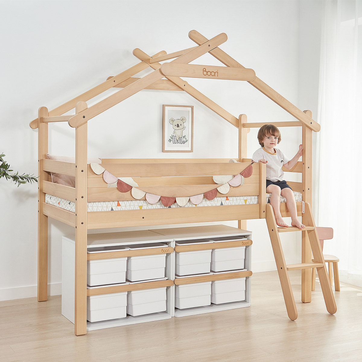 Forest Teepee Single Loft Bed