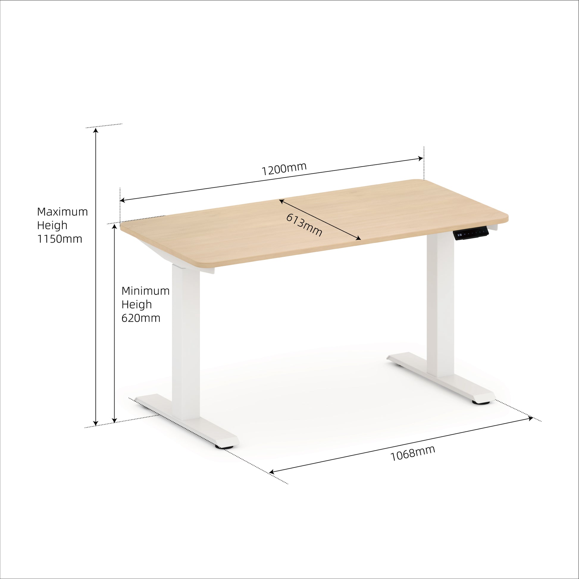 Boori Leo Electric Sit and Stand 1.2m Desk