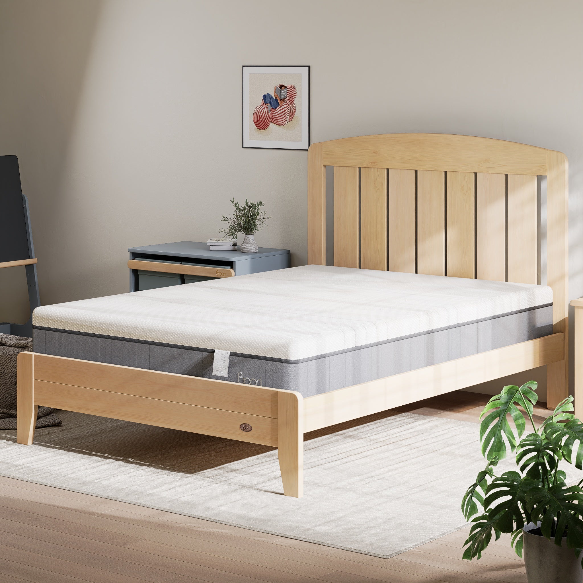 Double Lux Pocket Spring Mattress 190 x 136 x 26cm