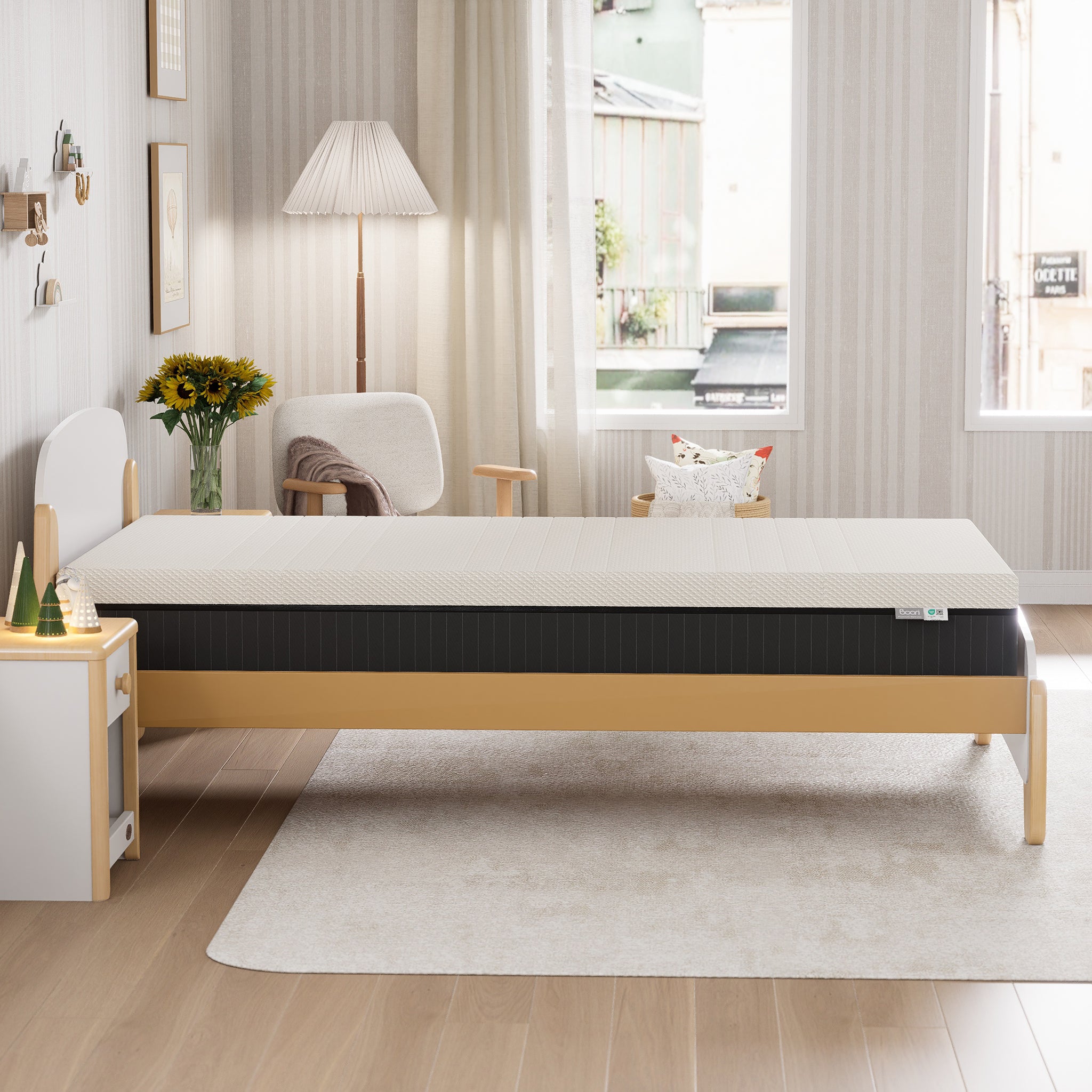 King Single Lux Pocket Spring Mattress 203cm x 107cm x 26cm
