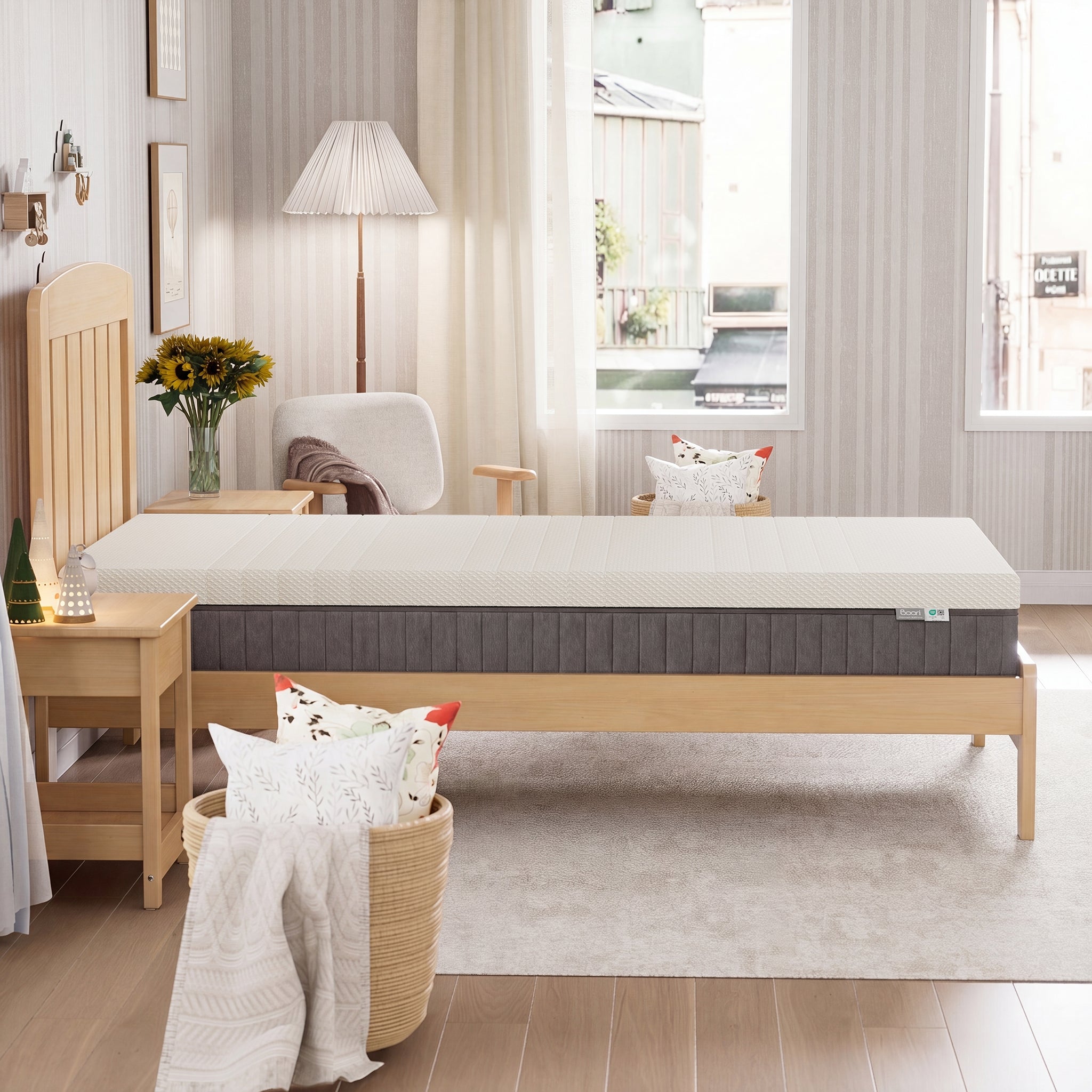 King Single Lux Pocket Spring Mattress 203 x 107 x 26cm