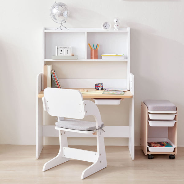 Natty Study Desk with Hutch and Chair Package