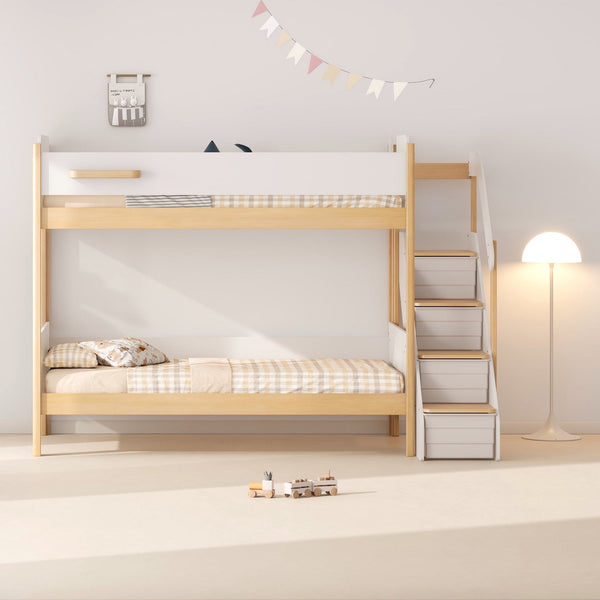 Natty King Single Bunk + Storage Staircase