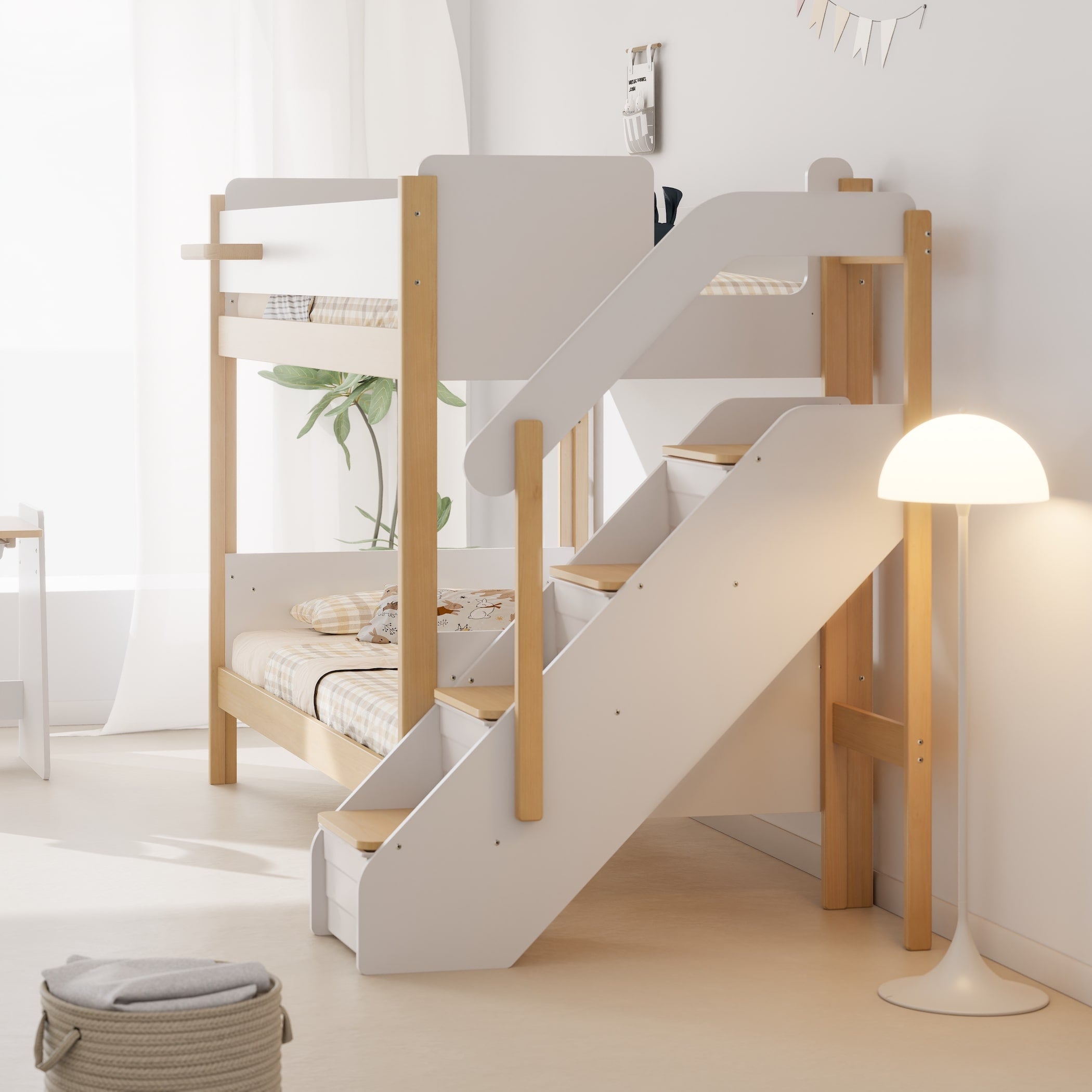 Bunky Racks Natty King Single Bunk + Storage Staircase – Boori Australia