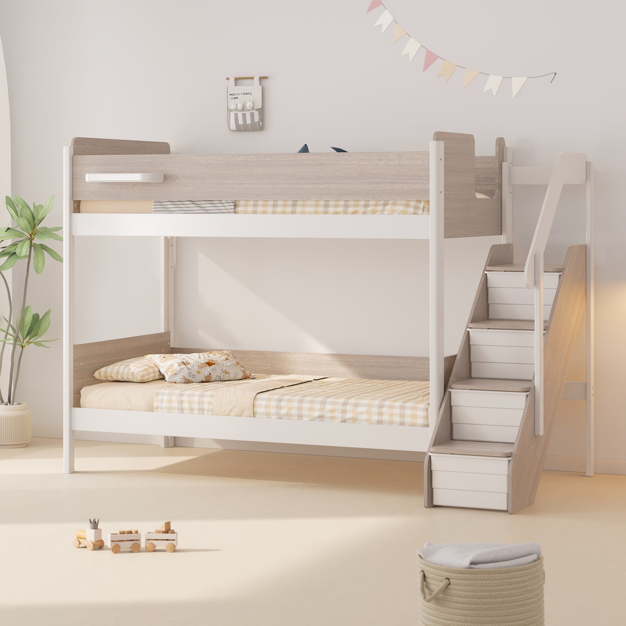 Bunky Racks Natty King Single Bunk + Storage Staircase – Boori Australia