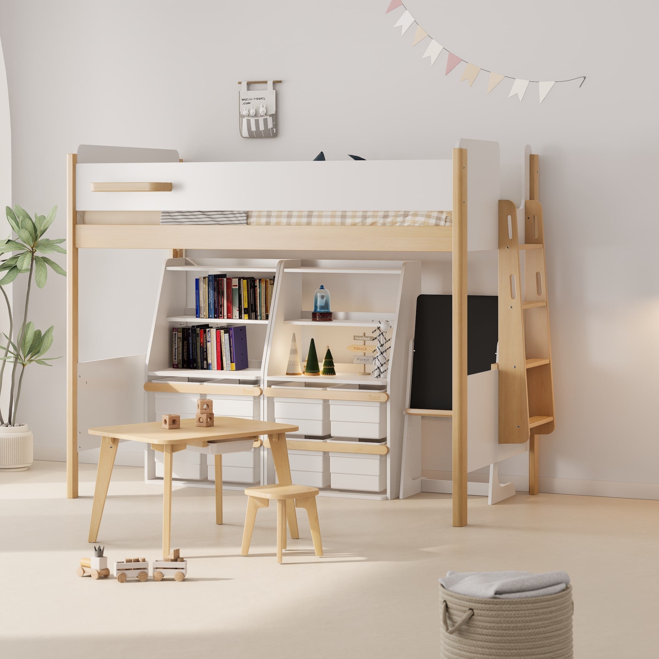 Natty King Single Loft + Ladder