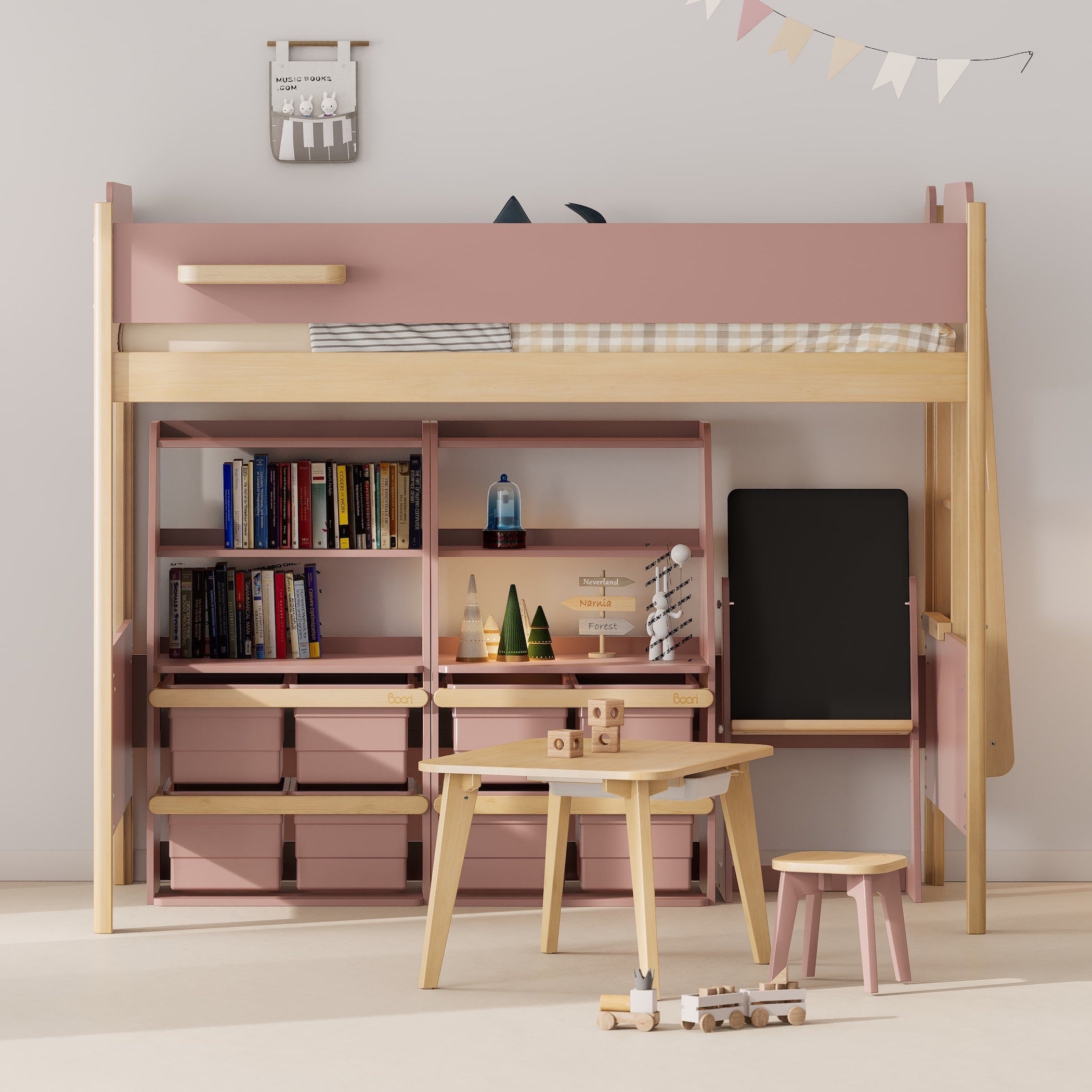 Natty King Single Loft + Ladder