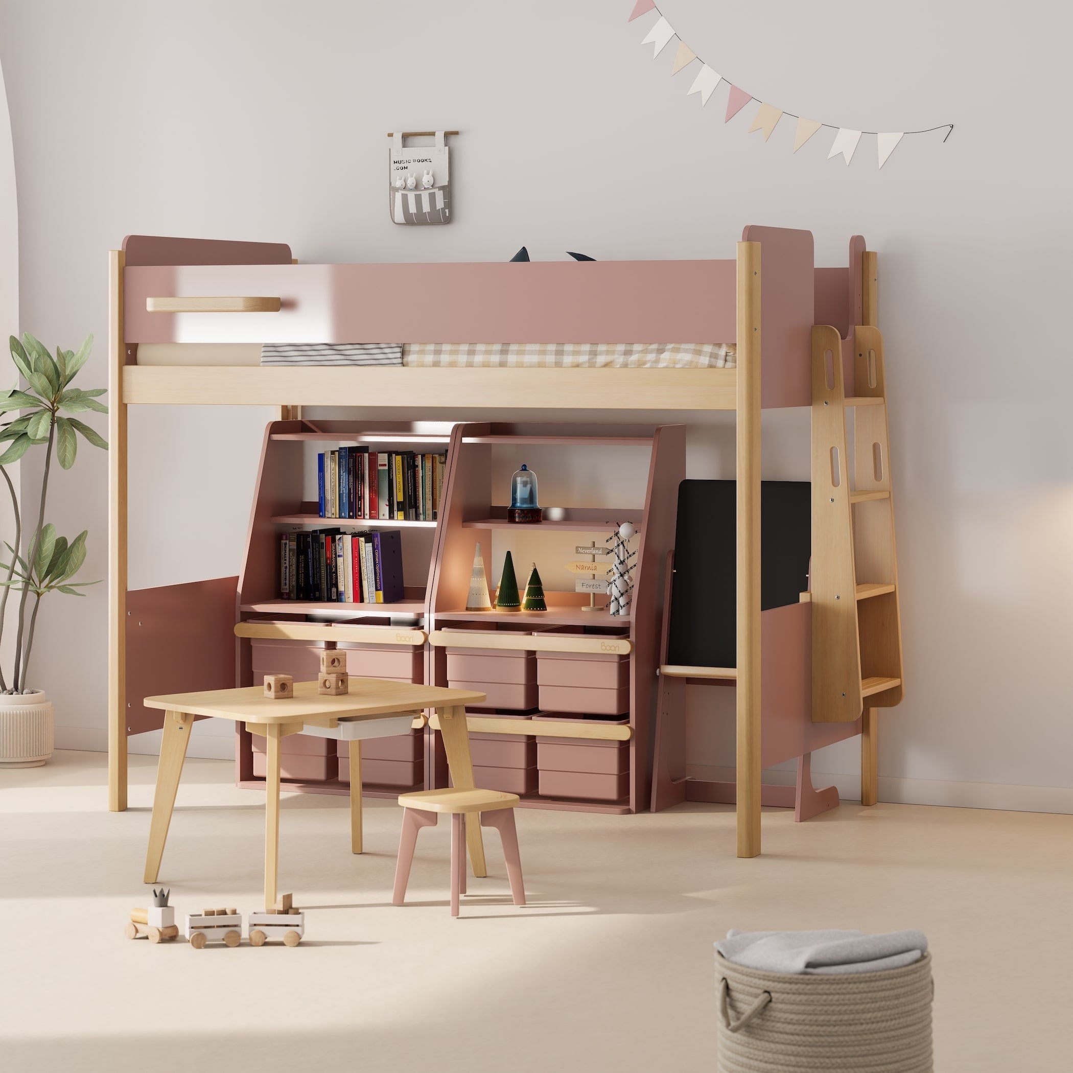 Natty King Single Loft + Ladder