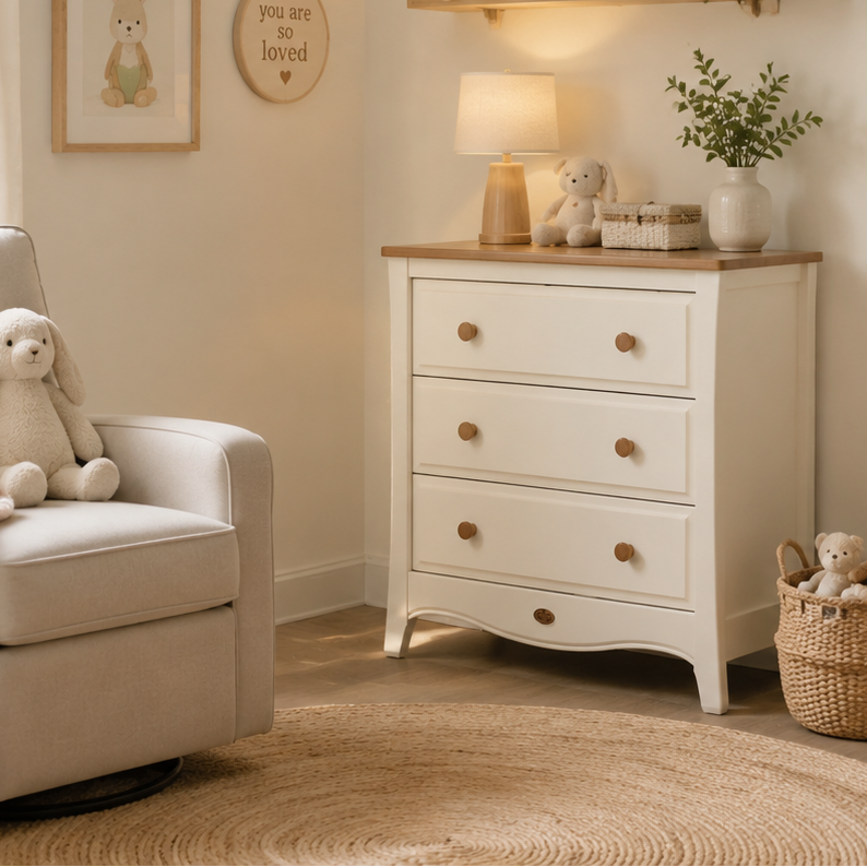 Provence 3 Drawer Chest V20 (Clearance) (Warehouse COLLECTION ONLY)