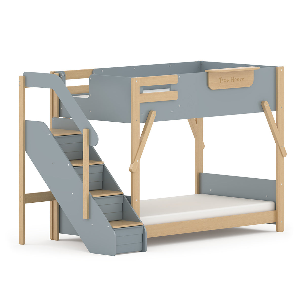 Treehouse King Single Bunk Bed + Storage Staircase