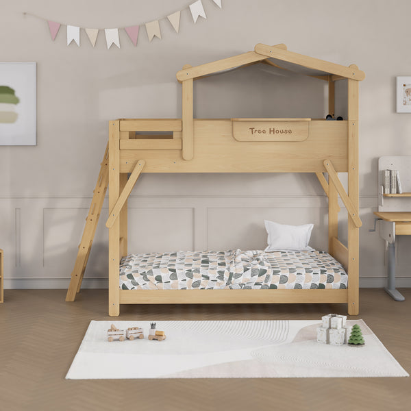 Treehouse King Single Bunk + Roof Frame and Ladder