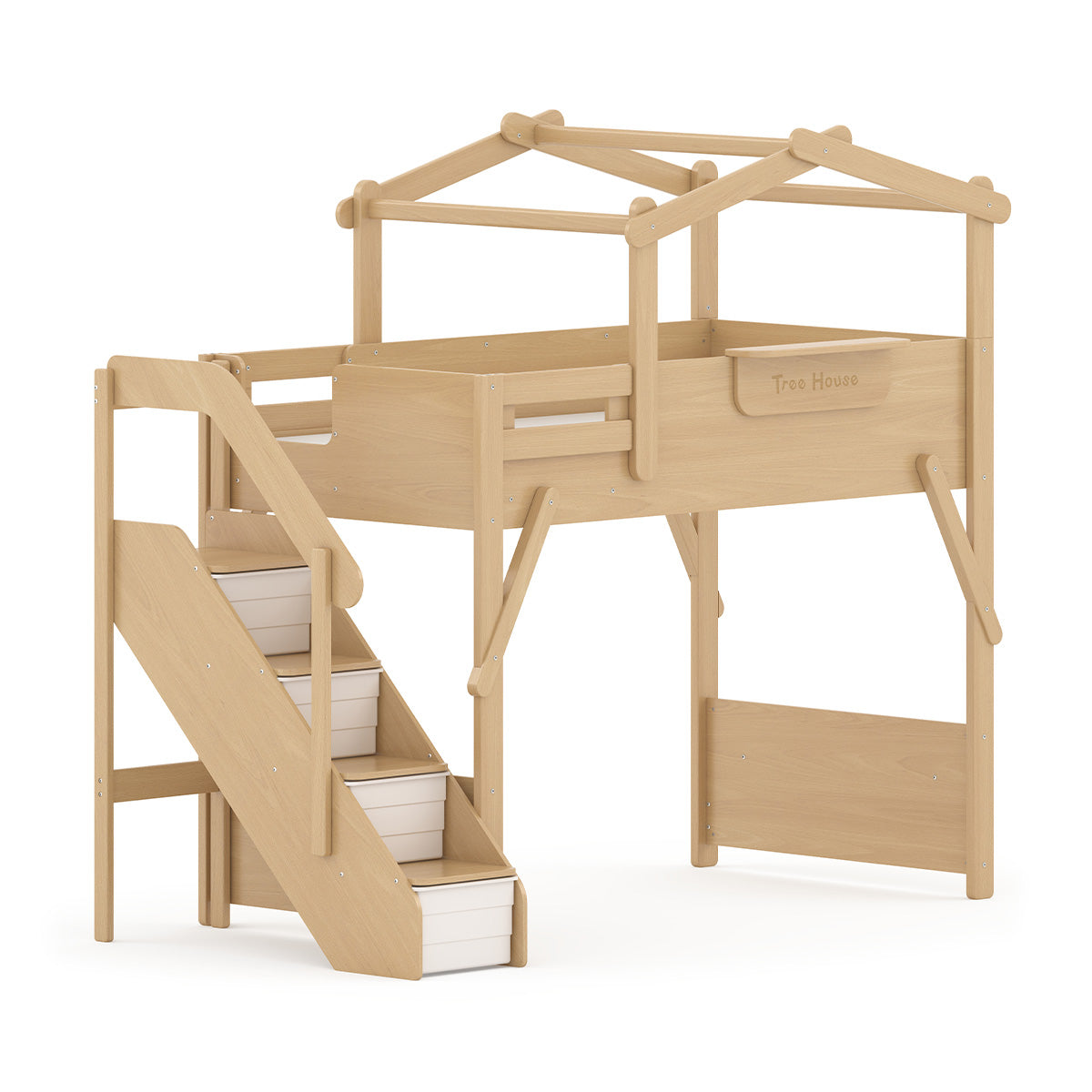 Boori Treehouse King Single Loft + Roof Frame and Storage Staircase