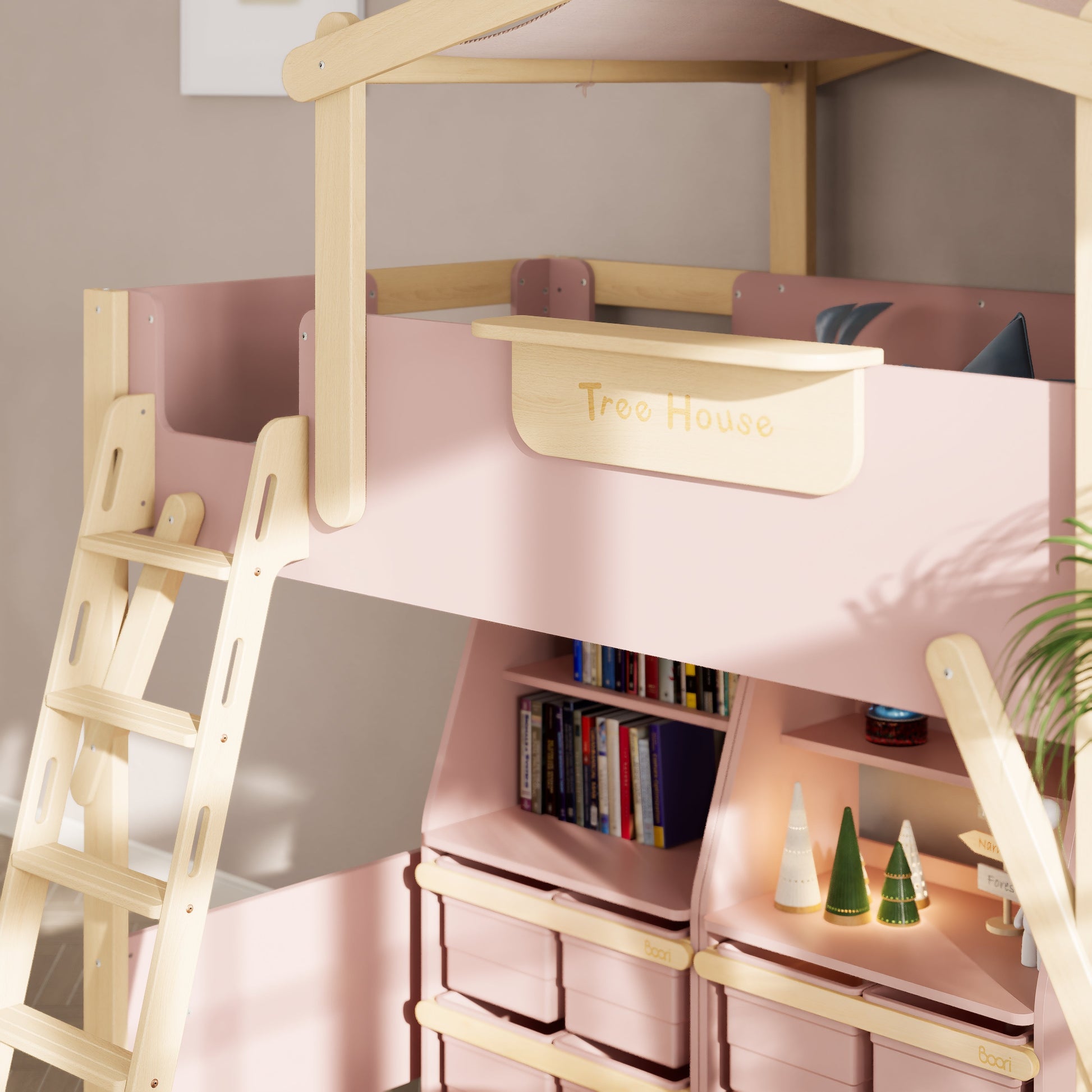 Boori Treehouse King Single Loft + Roof Frame and Ladder