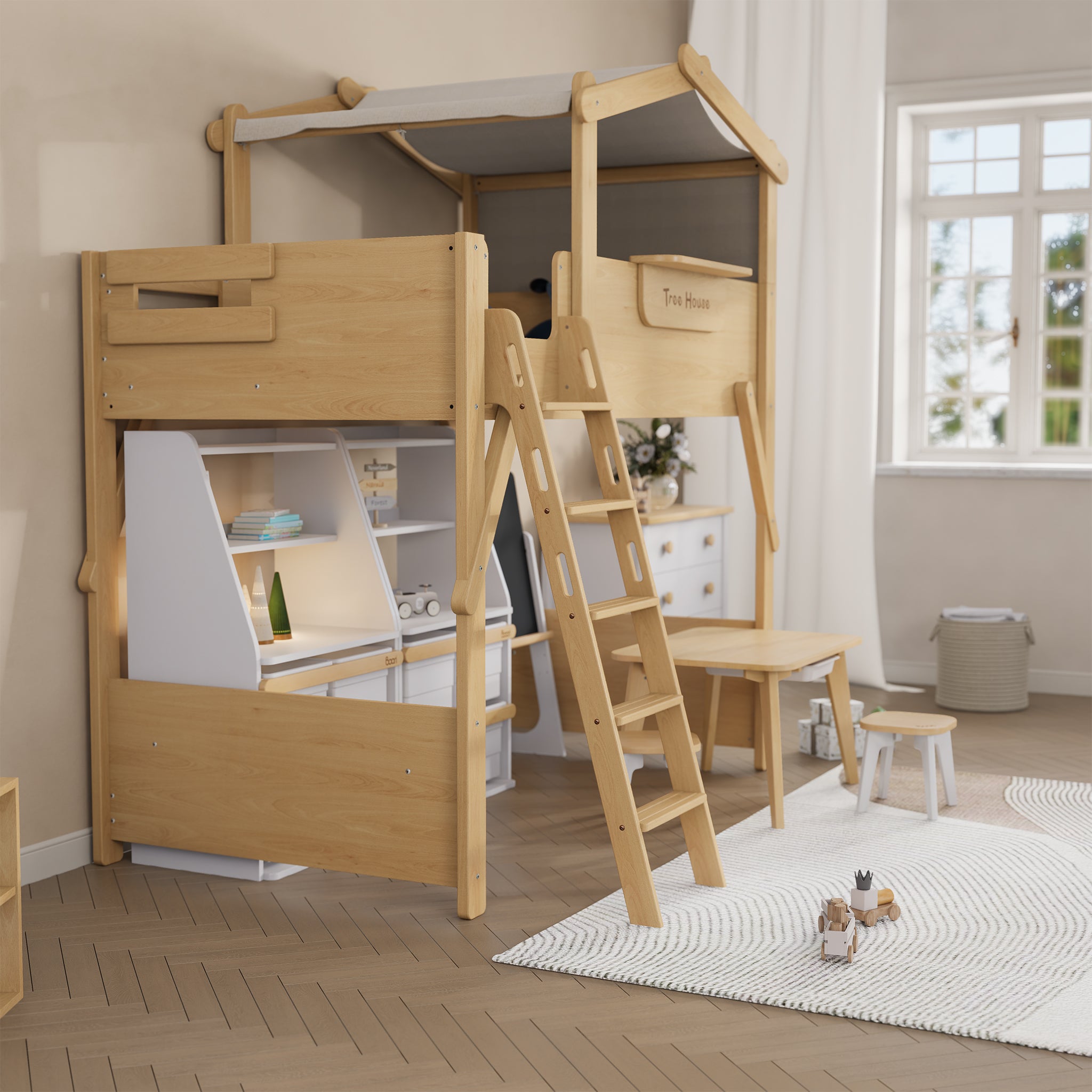 Boori Treehouse King Single Loft + Roof Frame and Ladder