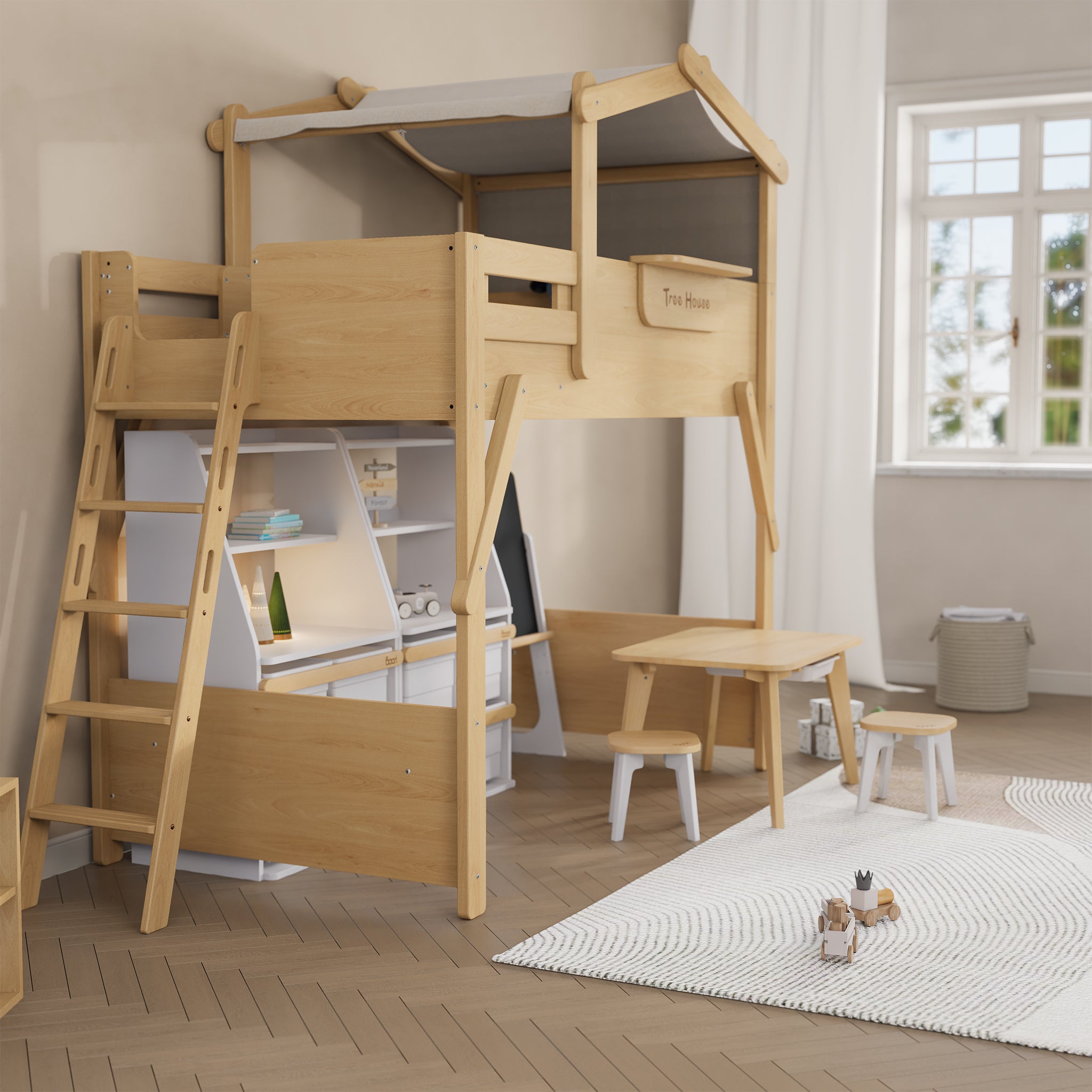 Boori Treehouse King Single Loft + Roof Frame and Ladder