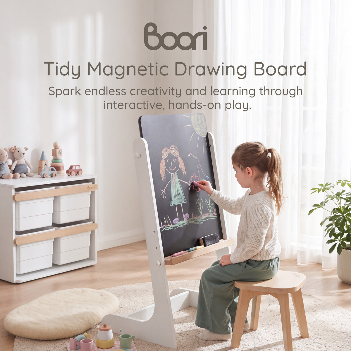 Tidy Magnetic Drawing Board