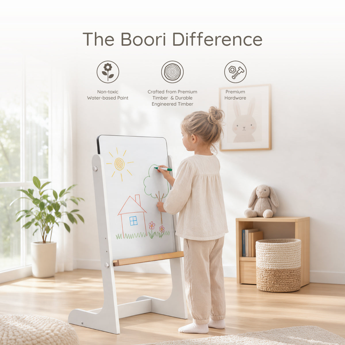 Tidy Magnetic Drawing Board