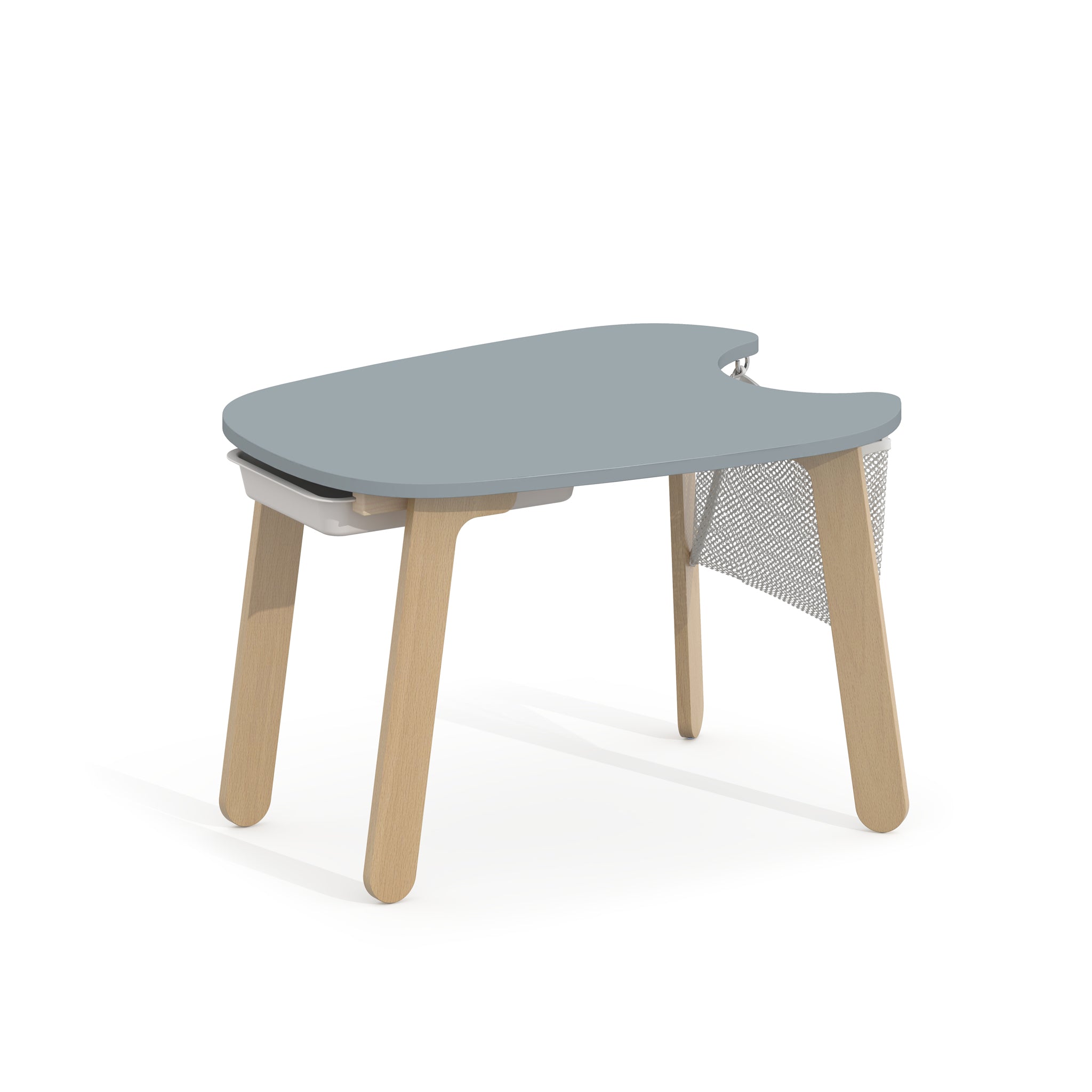 Tidy Play Table for Kids | Round Play Table with Storage Net