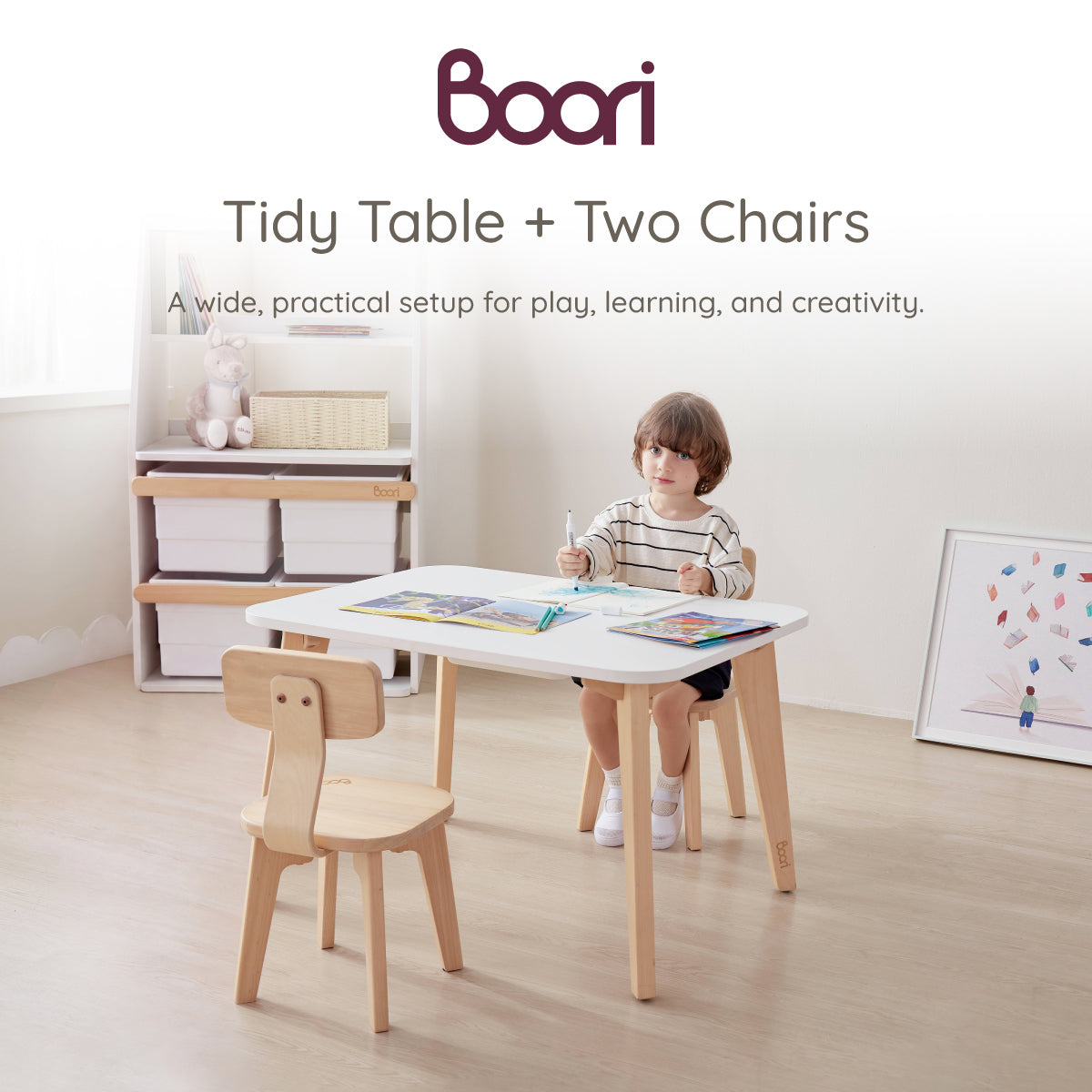 Tidy Table + Two Chairs V25