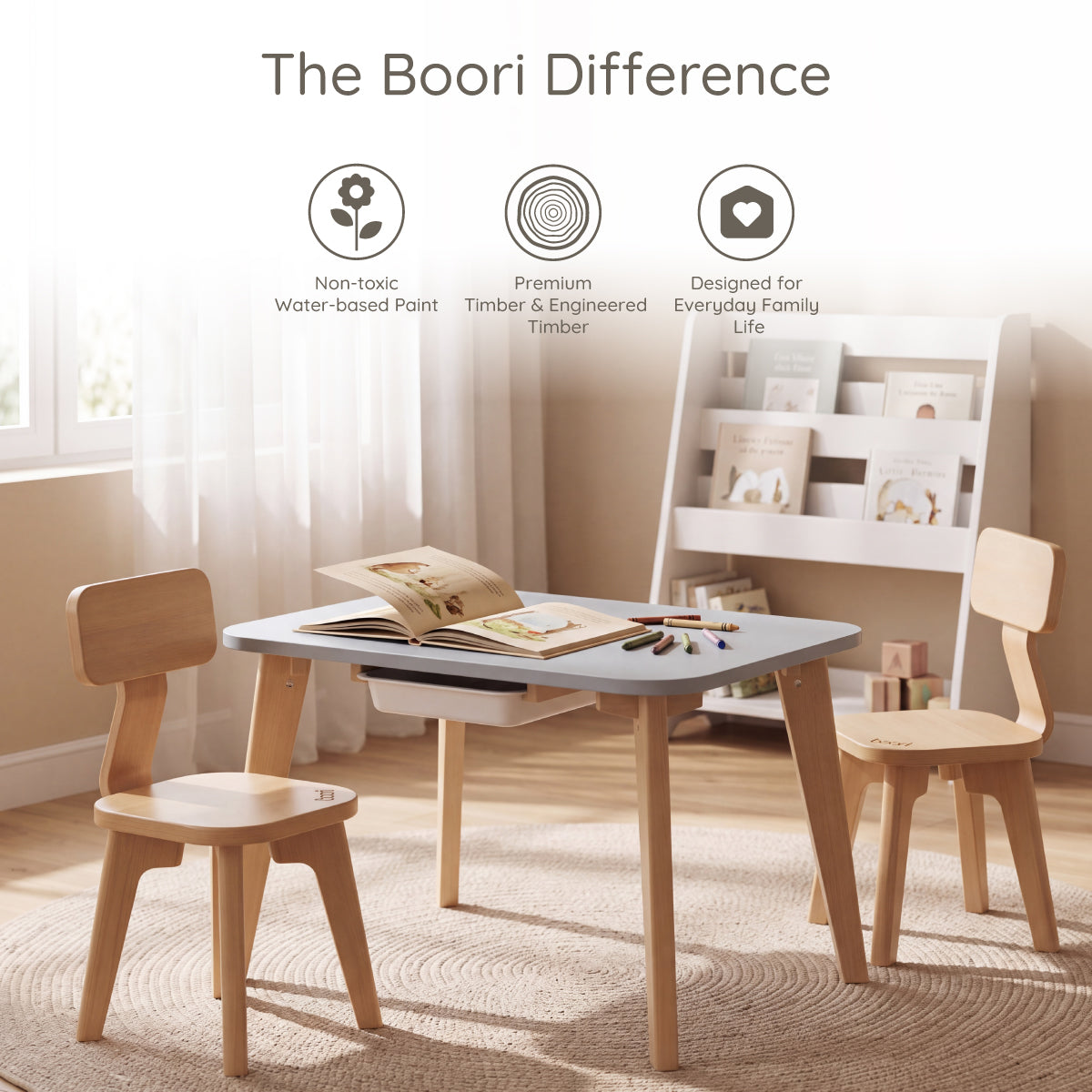Tidy Table + Two Chairs V25