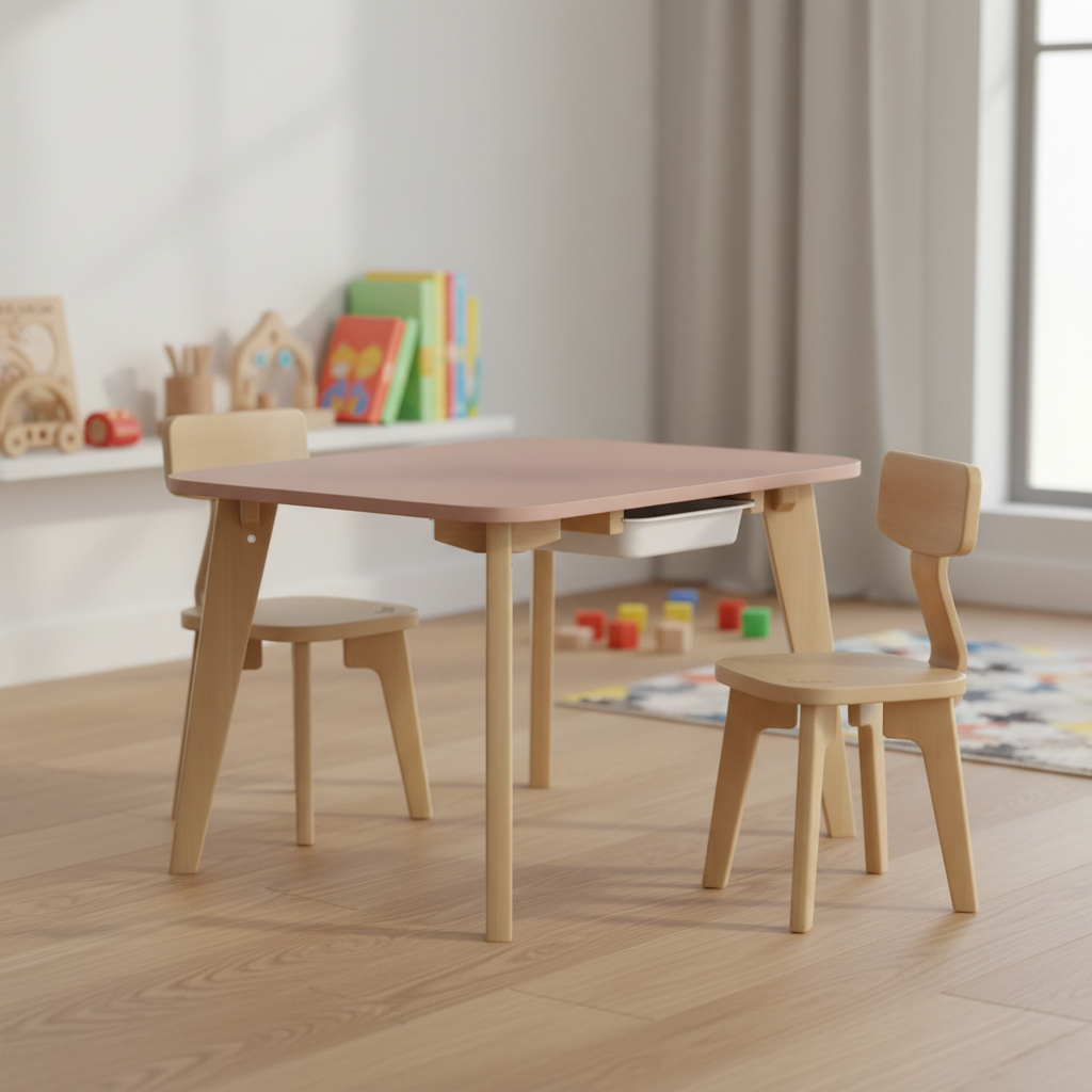 Tidy Table + Two Chairs V25