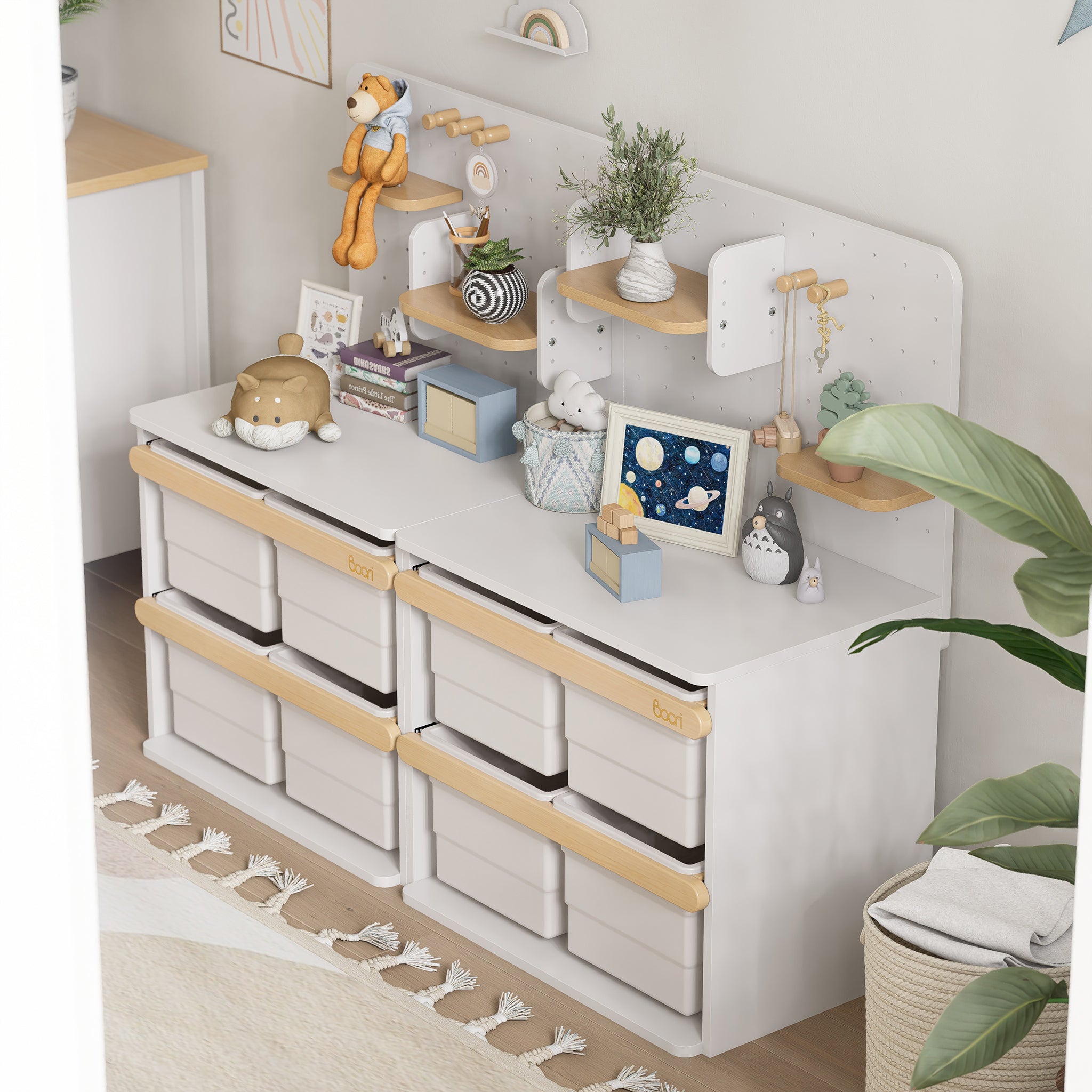 Tidy Toy Cabinet Pegboard | Smart Vertical Toy Storage