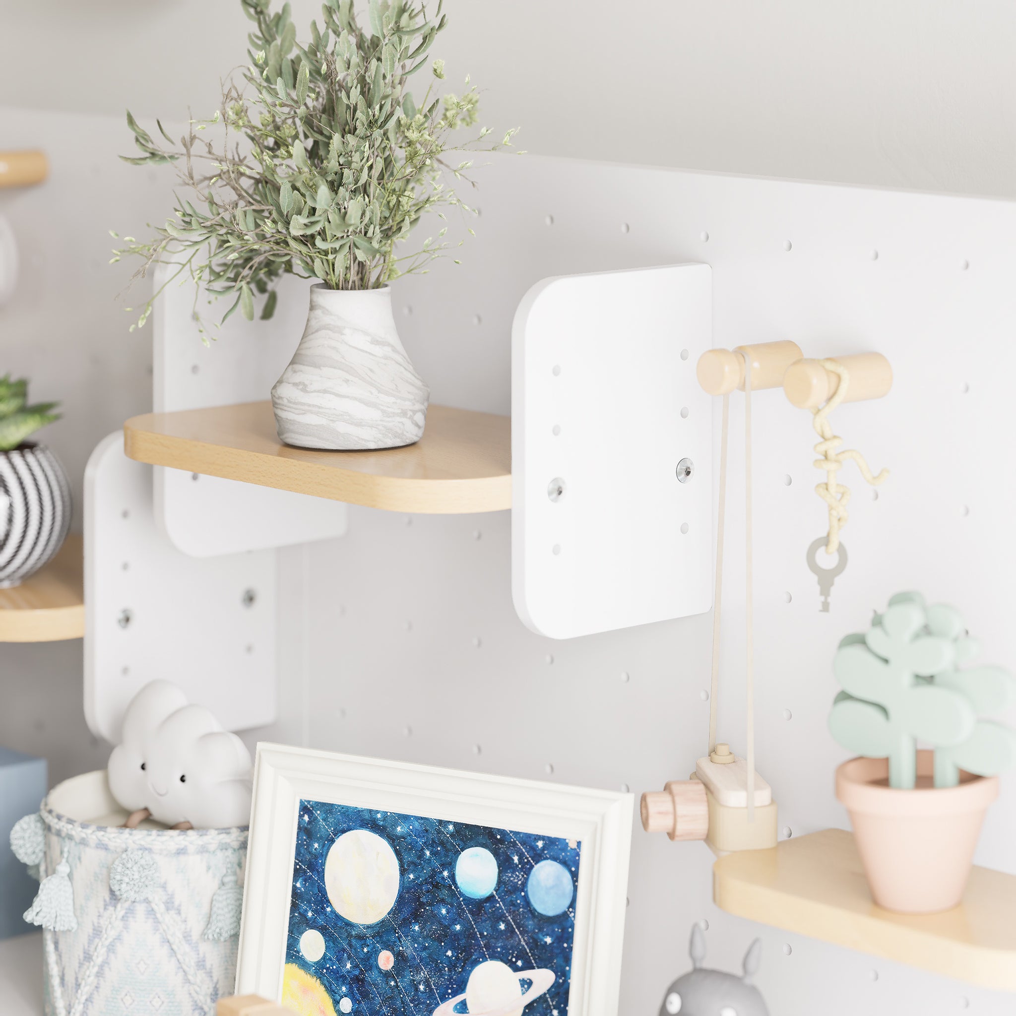 Tidy Toy Cabinet Pegboard | Smart Vertical Toy Storage