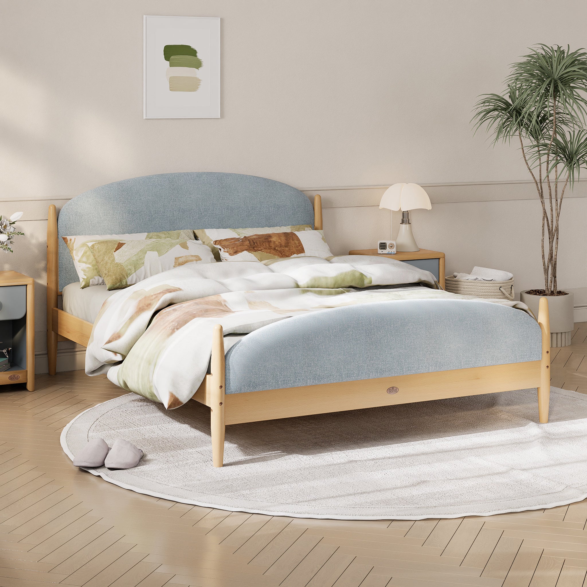 Boori Yarra Queen Bed with Fabric Covers