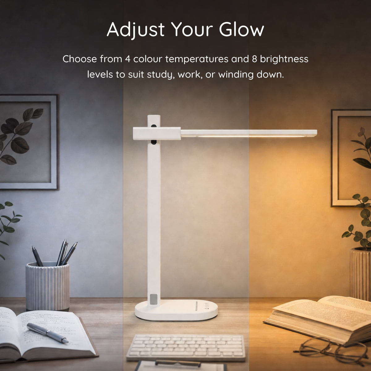 Elio LED Desk Lamp | Dimmable Study & Desk Lighting