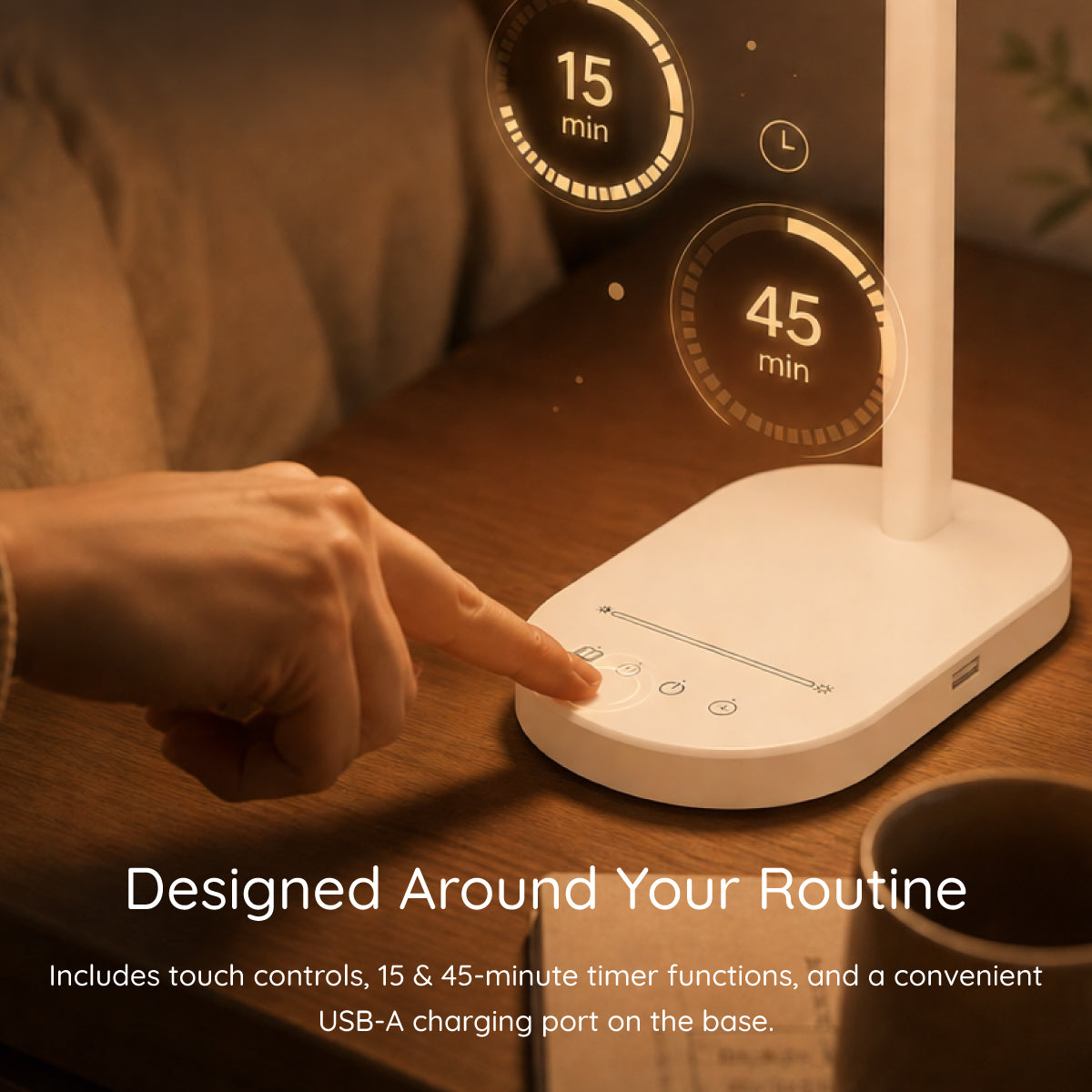 Elio LED Desk Lamp | Dimmable Study & Desk Lighting
