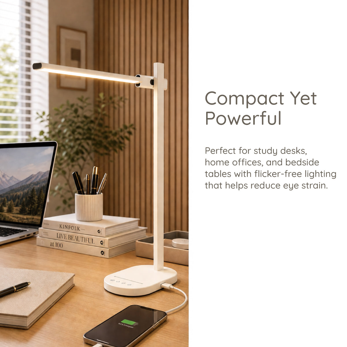 Elio LED Desk Lamp | Dimmable Study & Desk Lighting