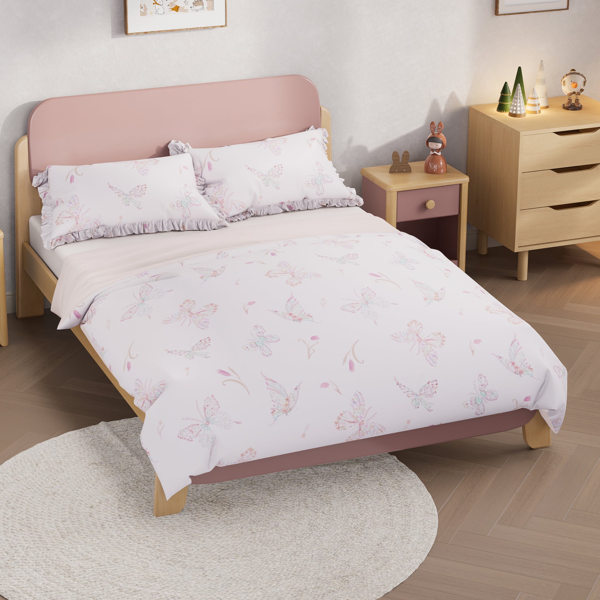 Dreamy Butterfly Double Quilt Cover Set