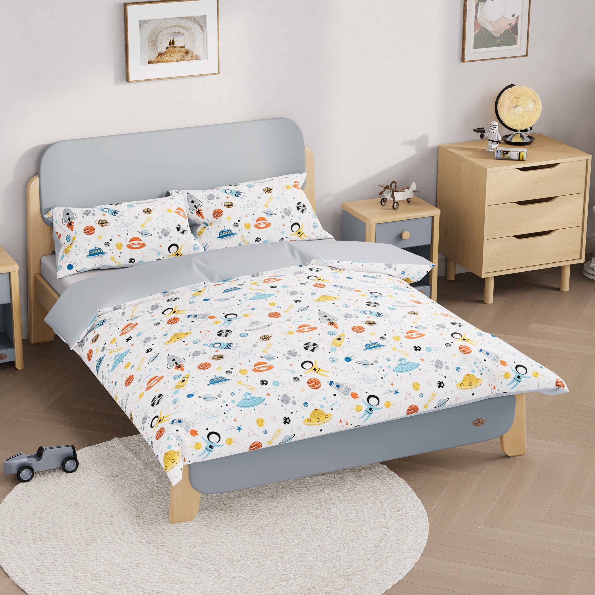 Space Journey Double Quilt Cover Set