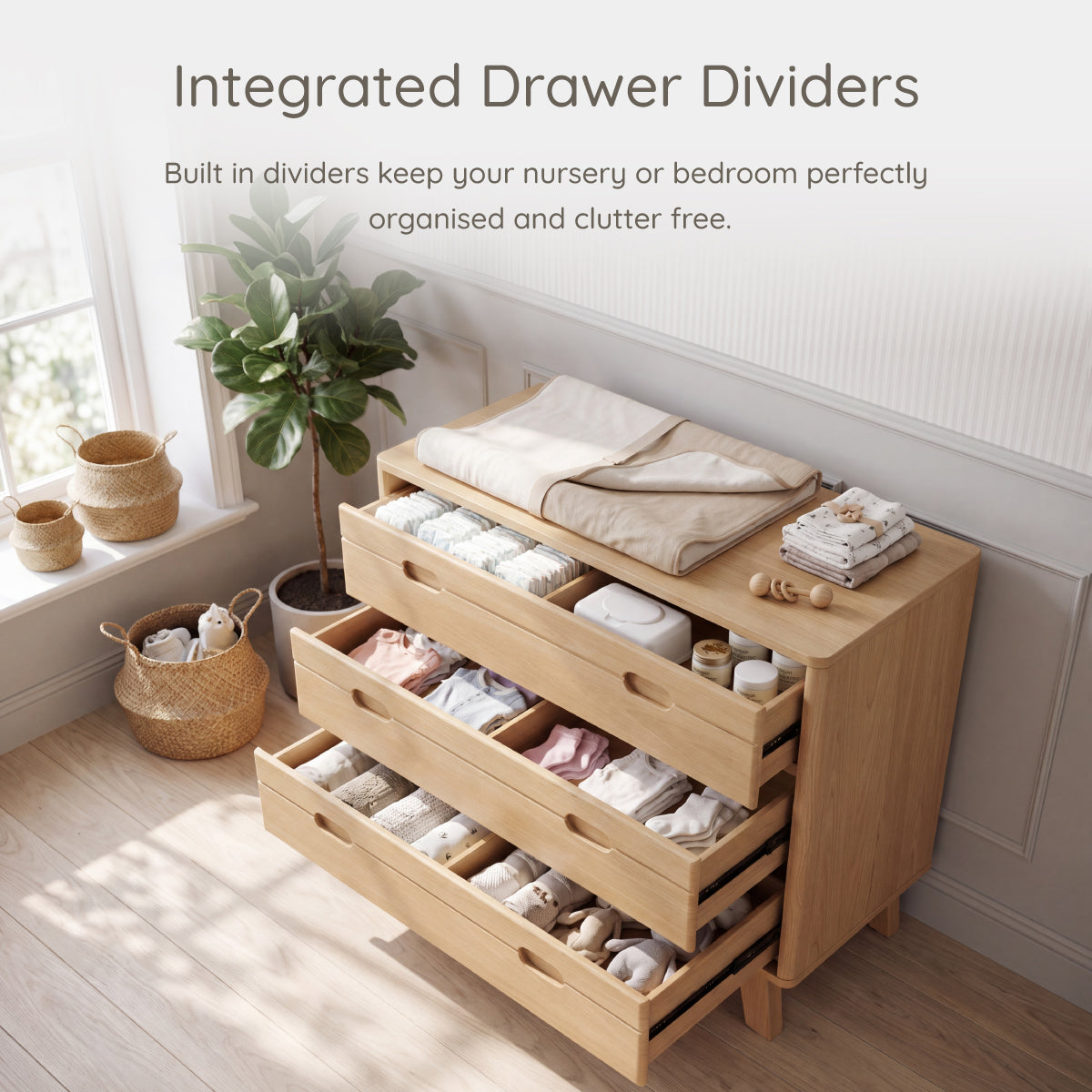 Ballet 3 Drawer Dresser | Solid Timber | Boori Australia