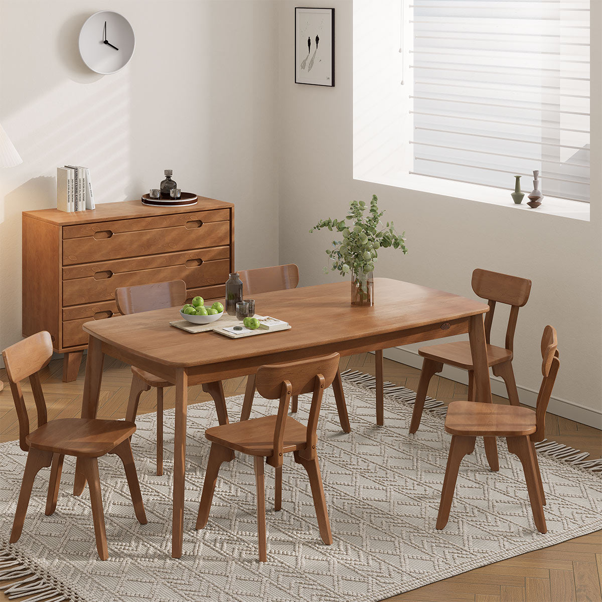 Boori Ballet Dining Table (1.8m) with 6 Chairs Package