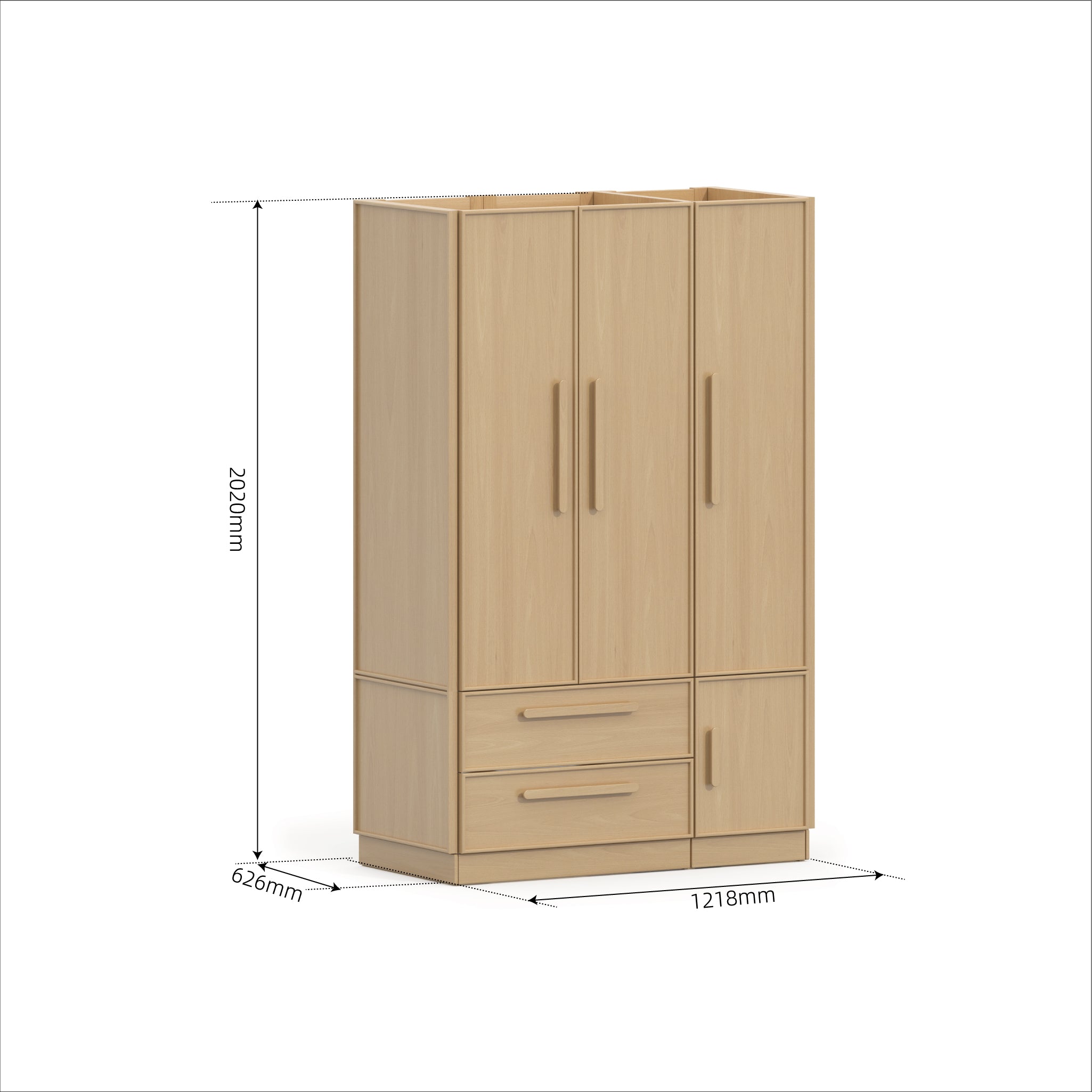 Casa 3 Door Wardrobe