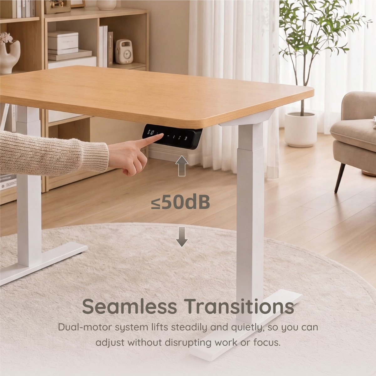 Leo Electric Sit and Stand 1.4m Desk
