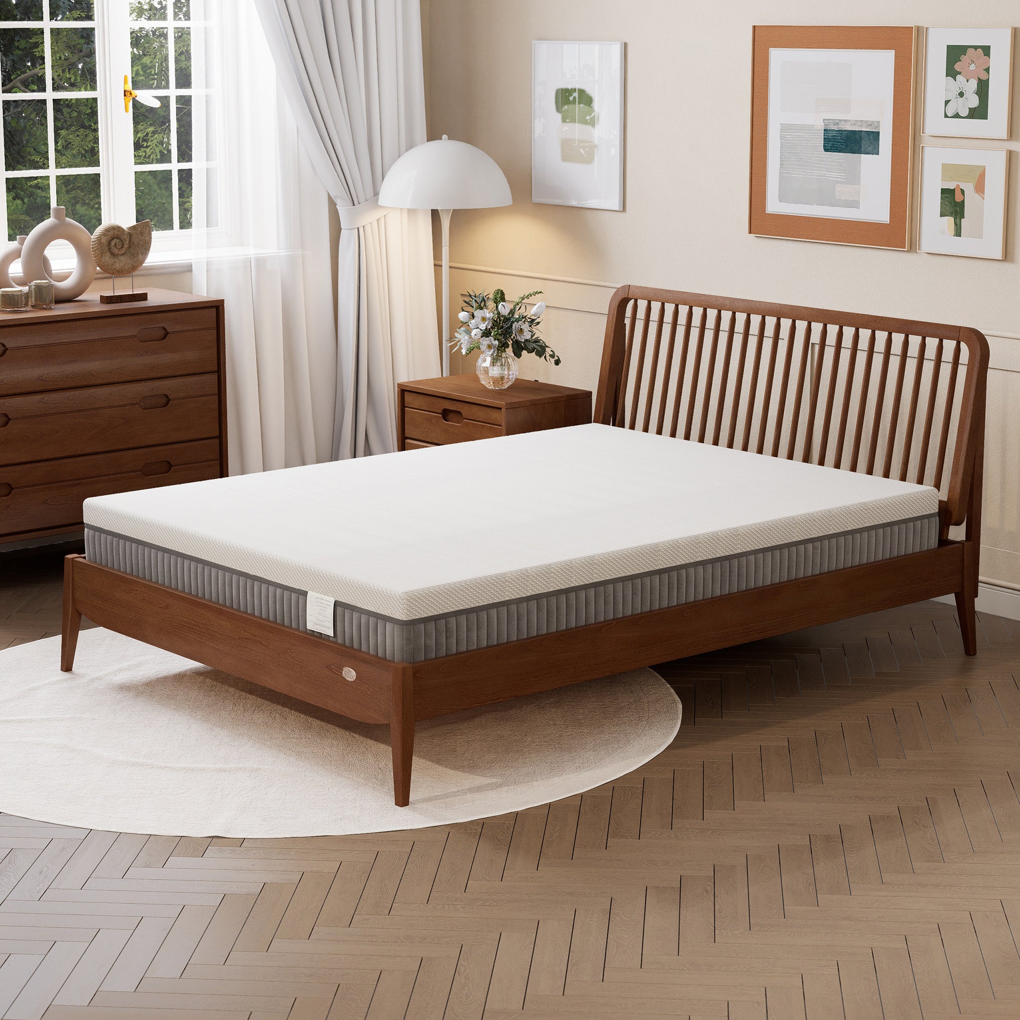 Queen Lux Pocket Spring Mattress 202 x 152 x 26cm