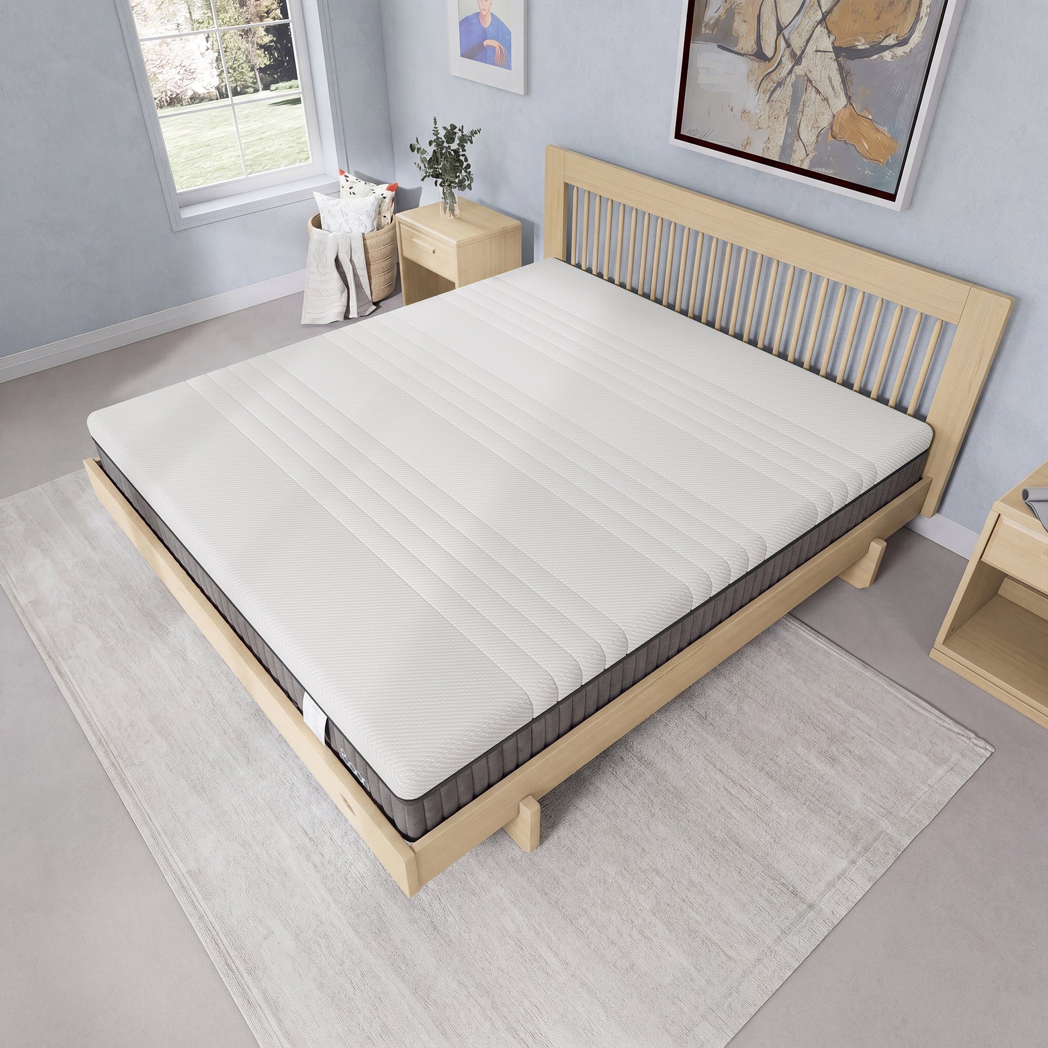 King Lux Pocket Spring Mattress 202 x 182 x 26cm