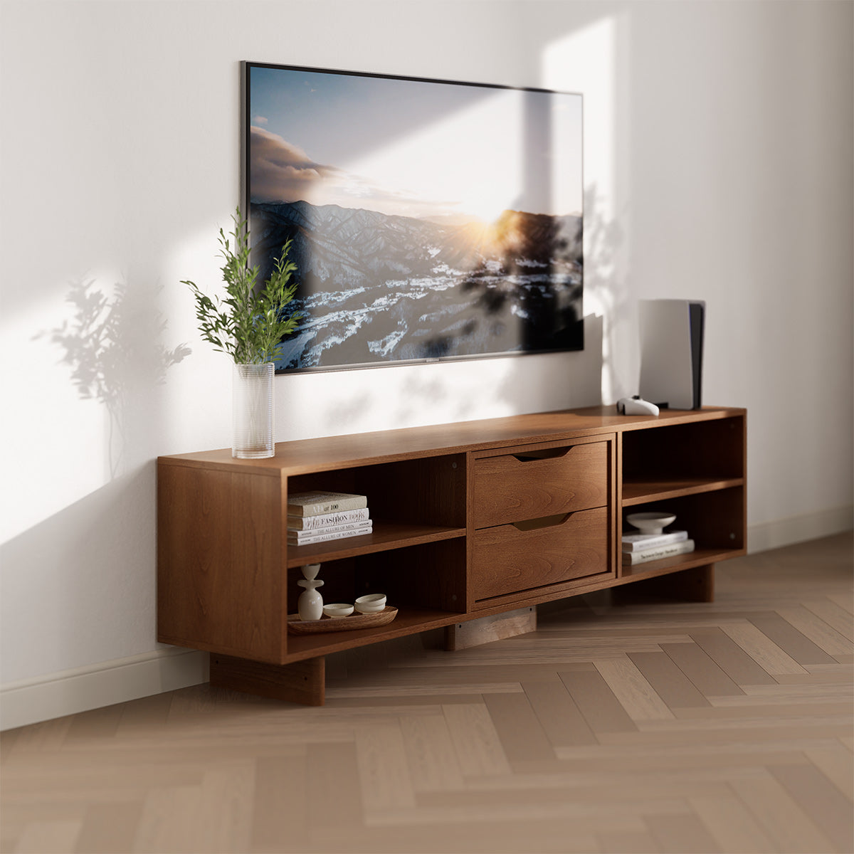 Entertainment Unit (1.88m) + 2 Drawers
