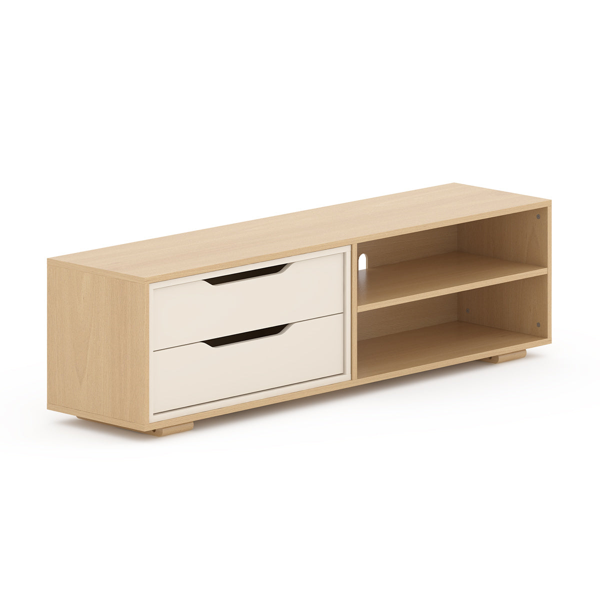 Entertainment Unit (1.66m) + 2 Drawers