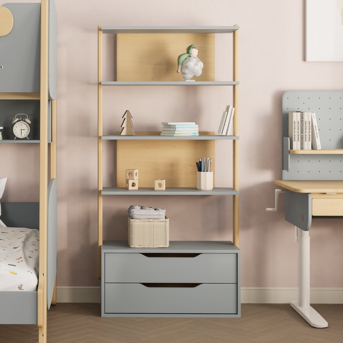 Boori Modular 2 Drawer Bookshelf