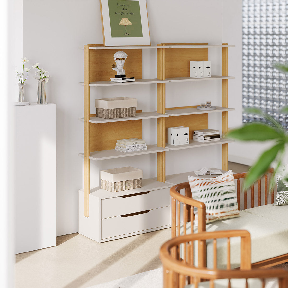 Boori Modular 2 Drawer Bookshelf