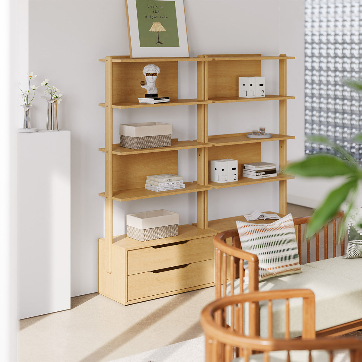 Boori Modular 2 Drawer Bookshelf