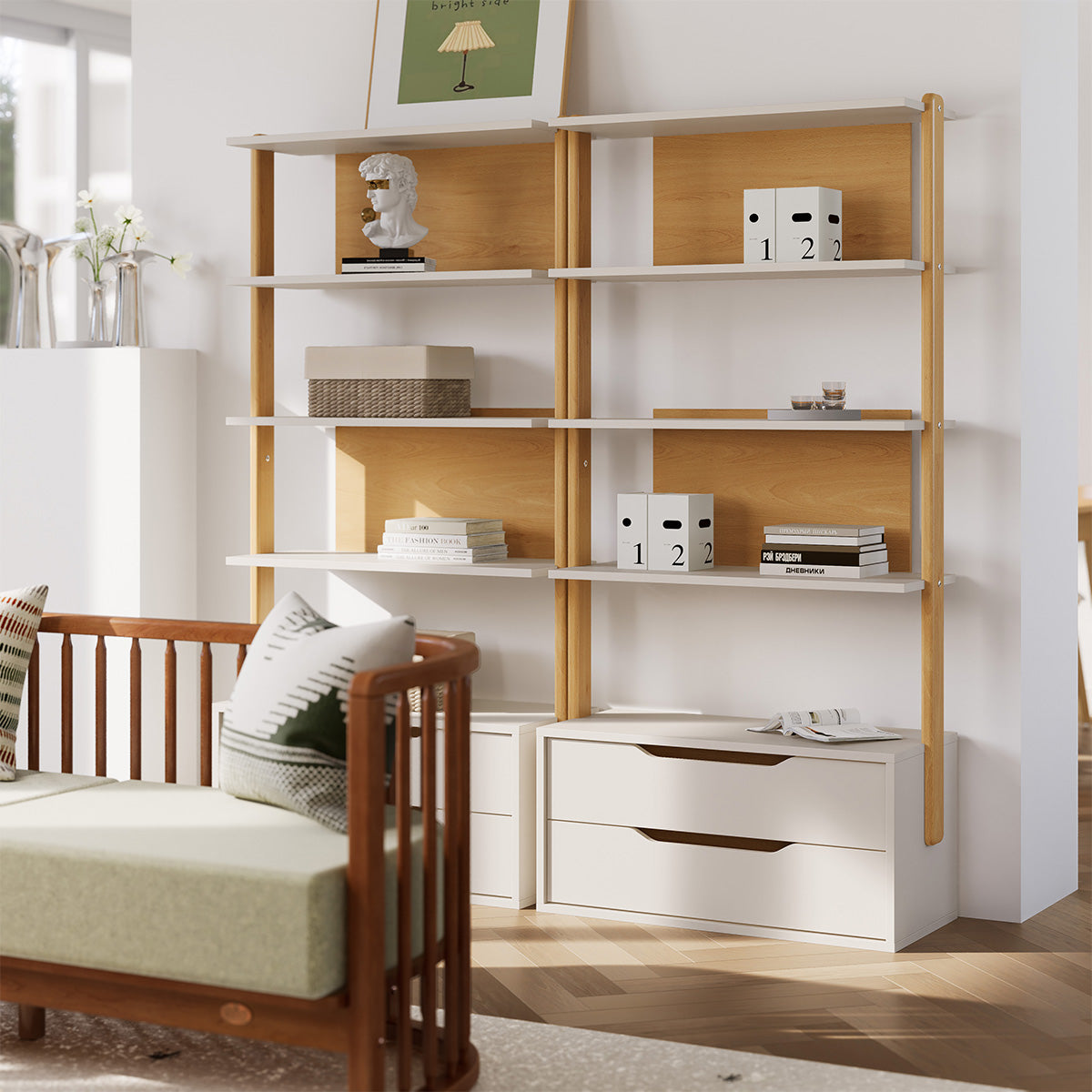Boori Modular 2 Drawer Bookshelf