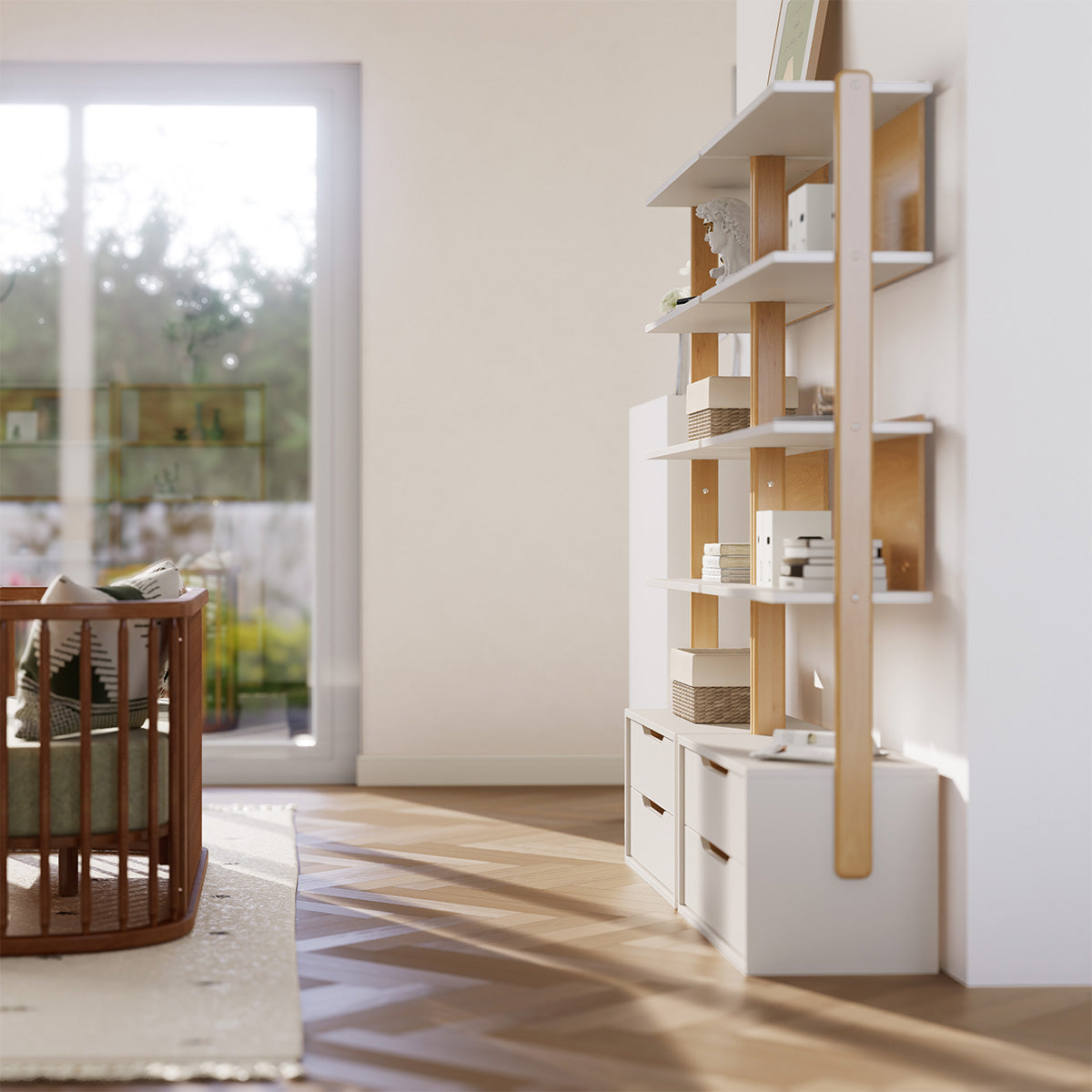 Boori Modular 2 Drawer Bookshelf