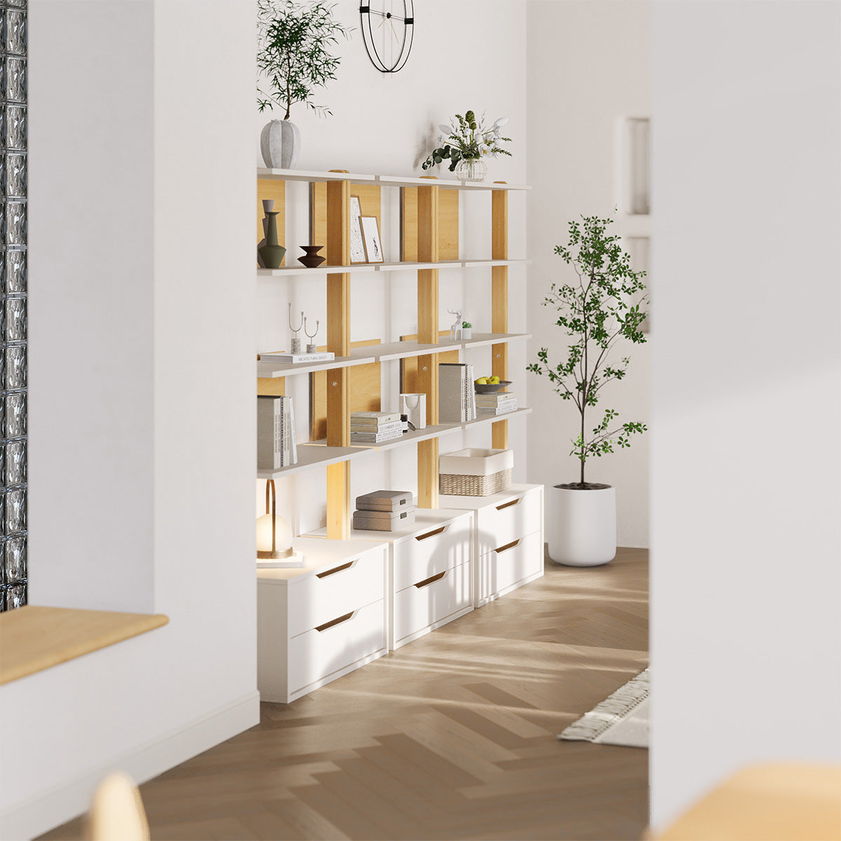 Boori Modular 2 Drawer Bookshelf