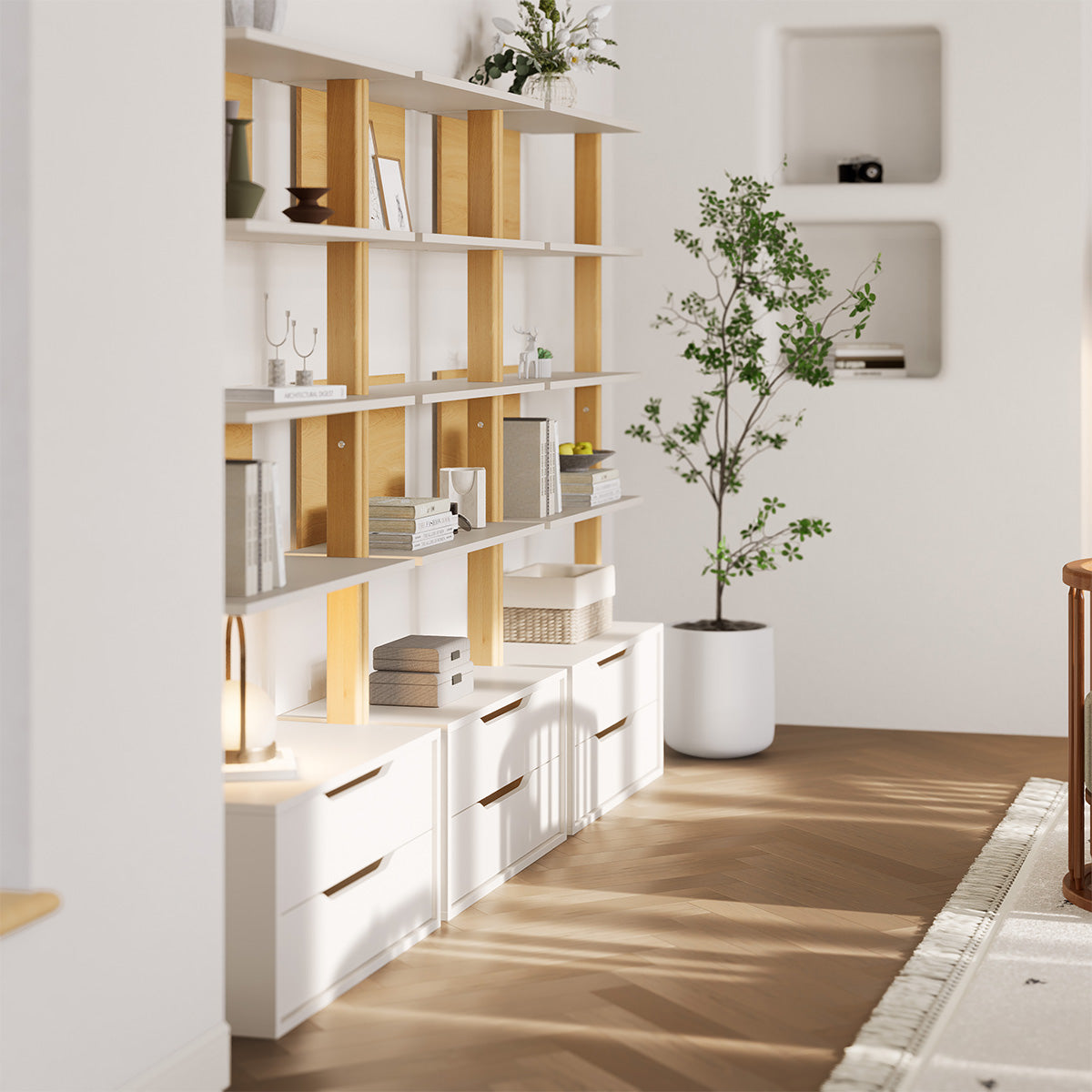 Boori Modular 2 Drawer Bookshelf