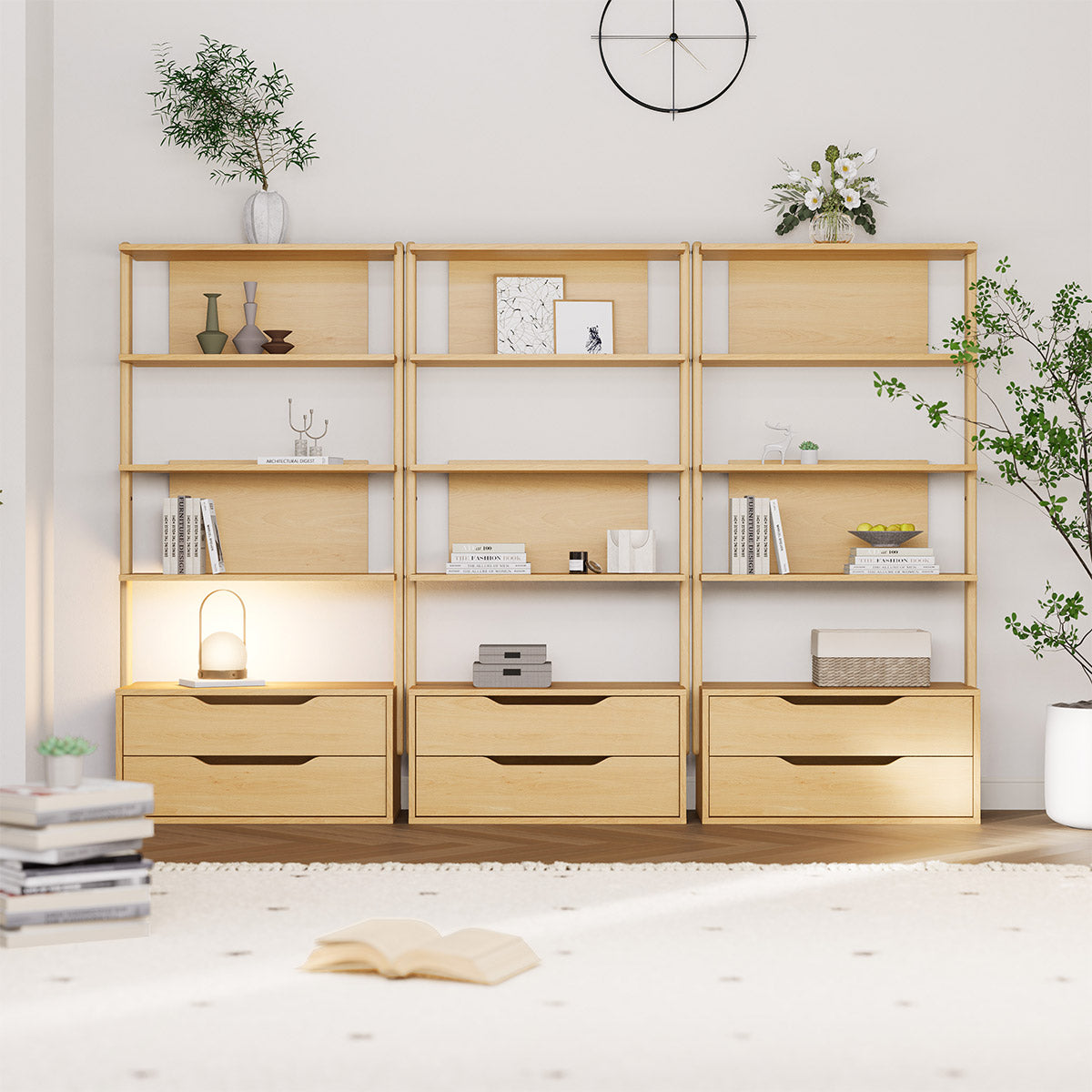 Boori Modular 2 Drawer Bookshelf