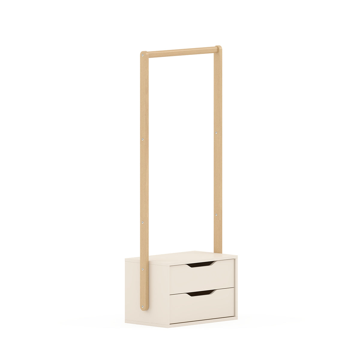 Modular 2 Drawer Clothing Rack